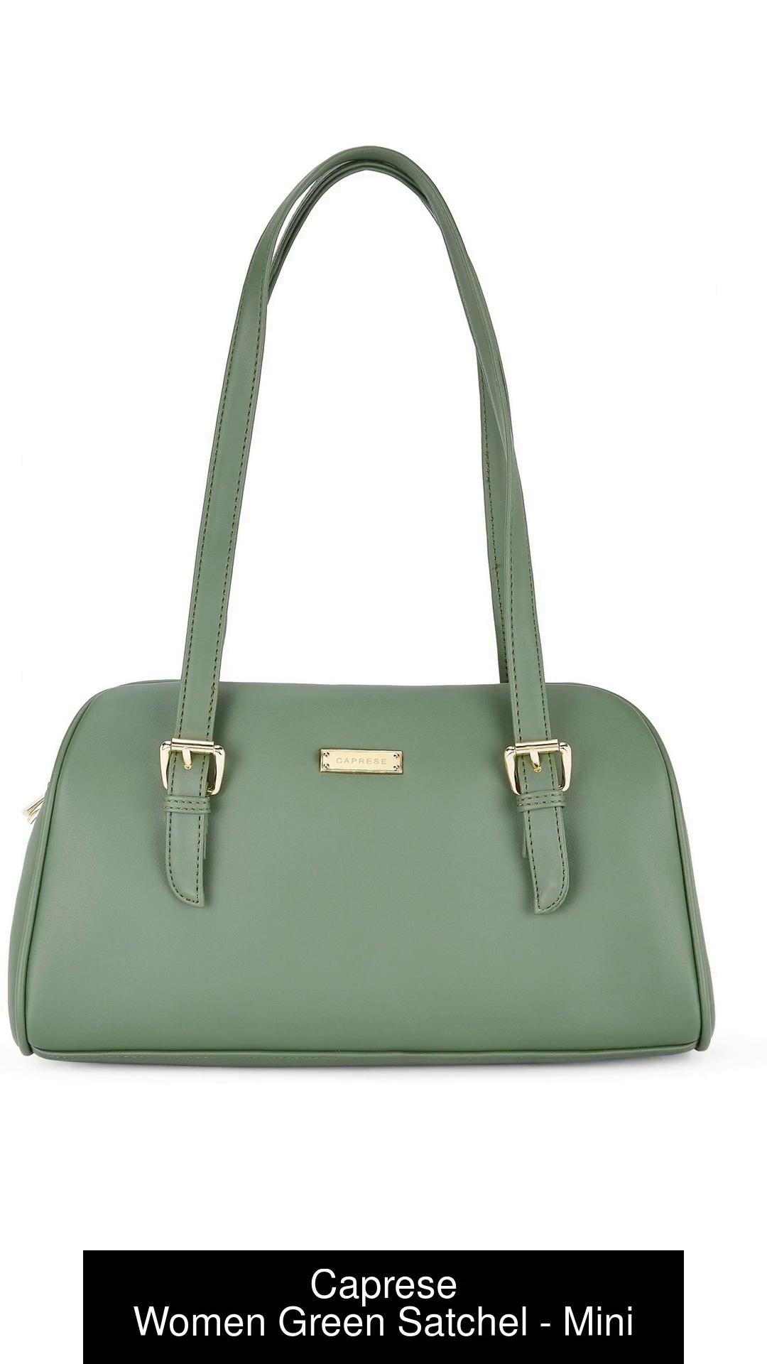 Caprese Women Green Satchel