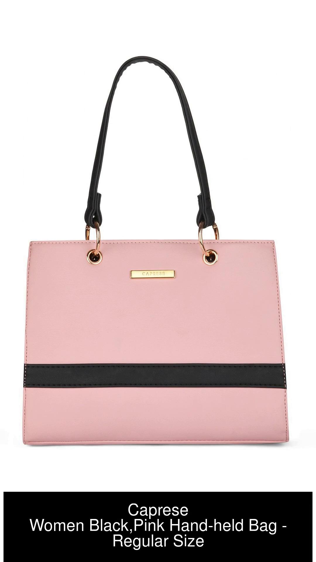 Buy Caprese Women Black Pink Hand held Bag Blush Pink Online