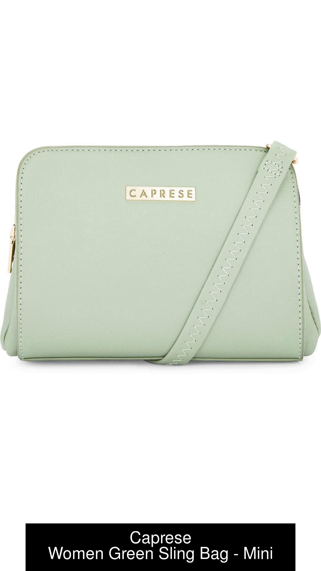 Buy Caprese Women Green Sling Bag Green Online Best Price in