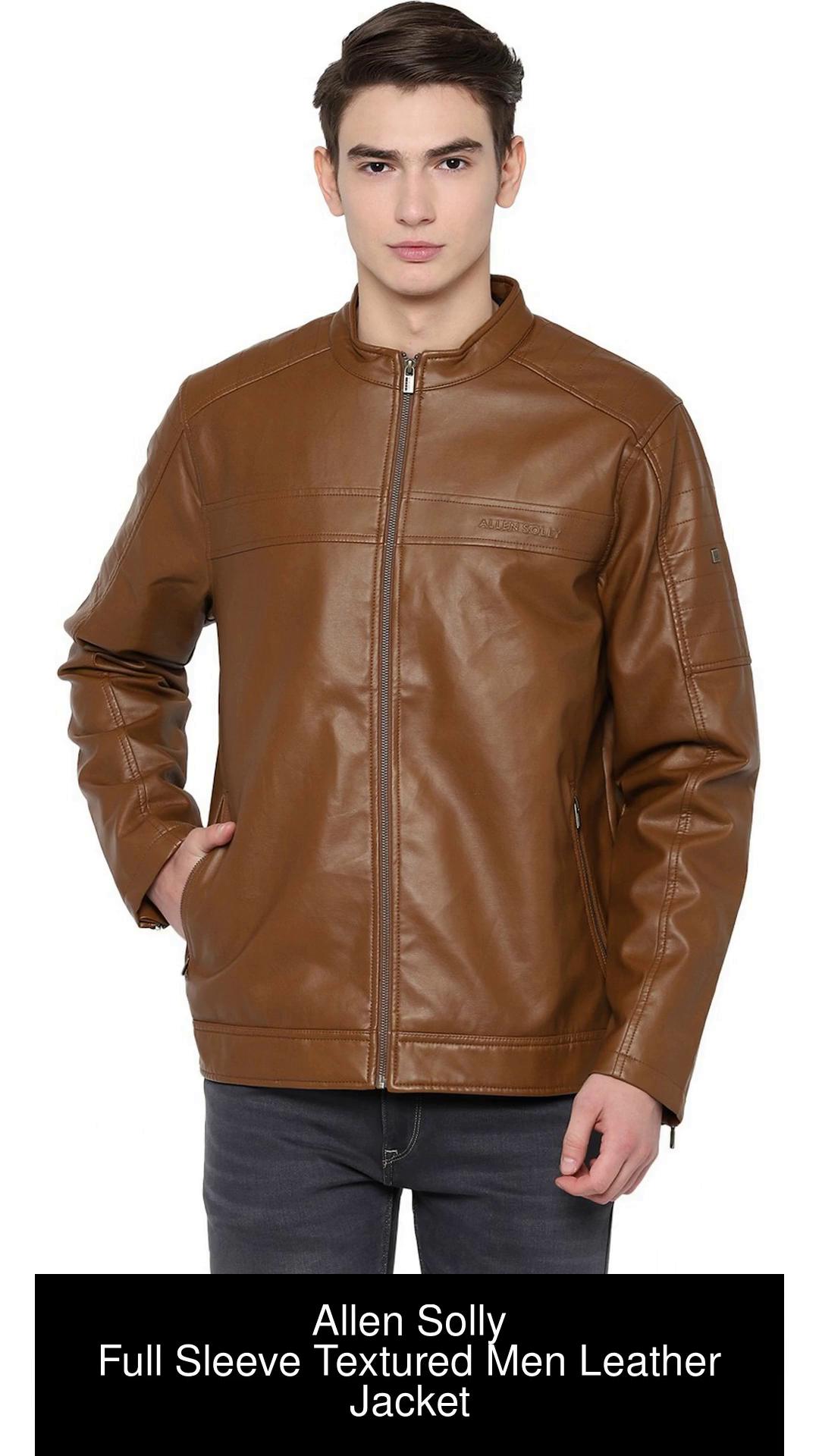 Allen solly leather jackets hotsell for mens