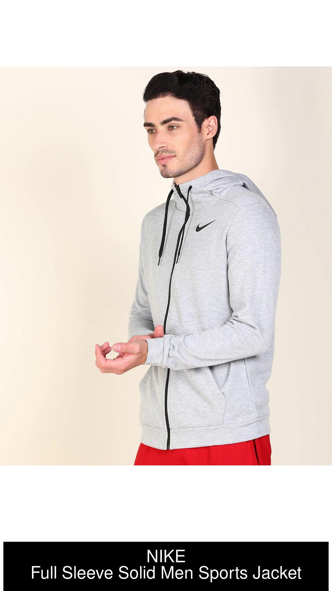 Nike full sleeve solid cheap men's jacket