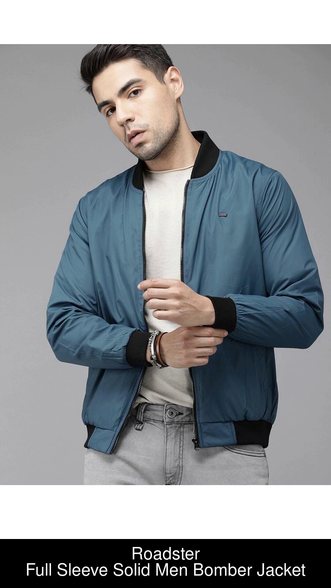 Roadster Full Sleeve Solid Men Jacket - Buy Roadster Full Sleeve Solid Men  Jacket Online at Best Prices in India