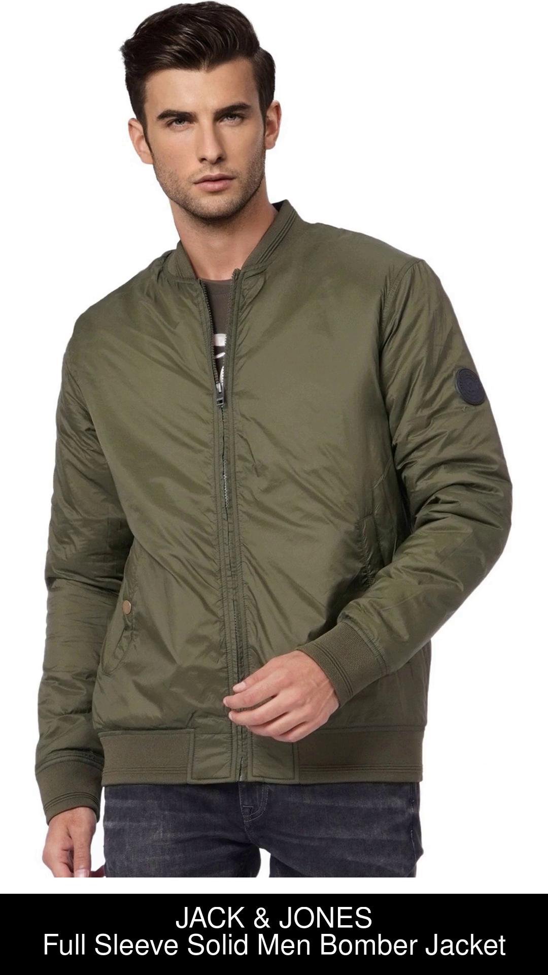 jack & jones full sleeve solid men's jacket