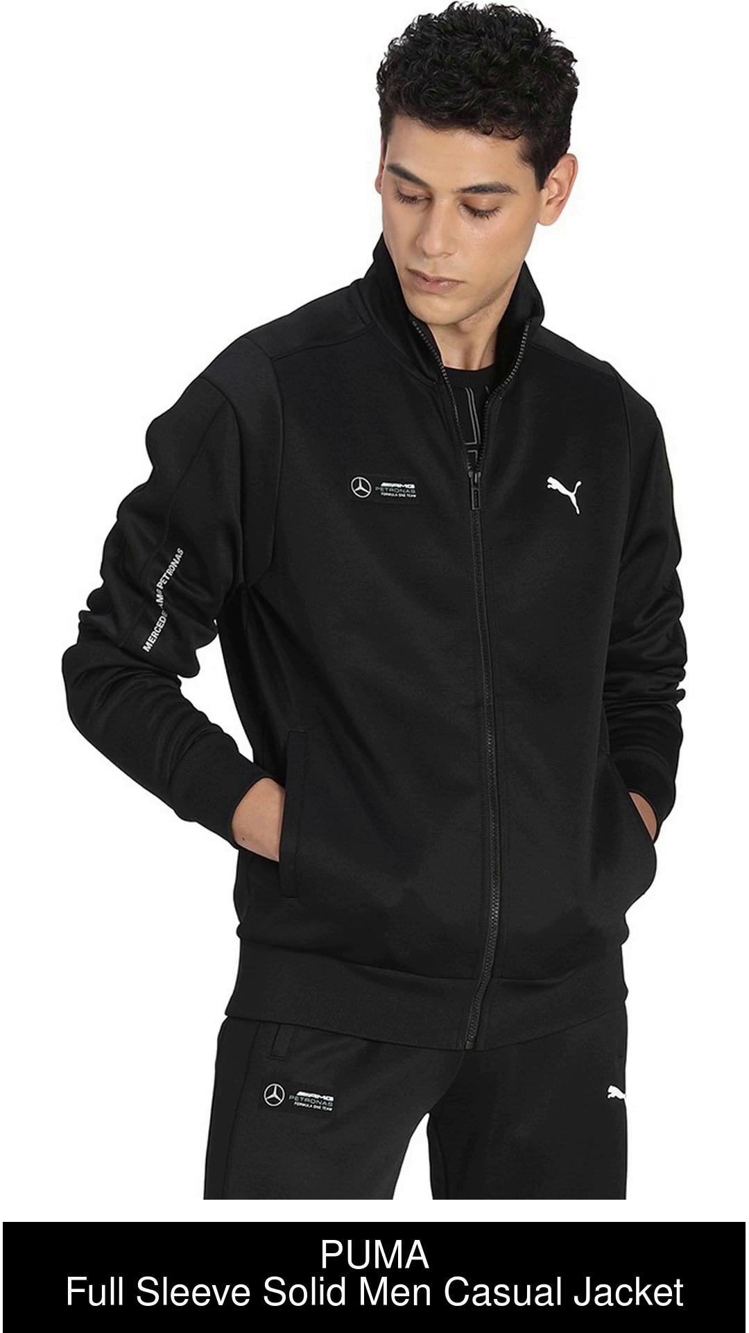 PUMA Full Sleeve Solid Men Jacket - Buy PUMA Full Sleeve Solid Men