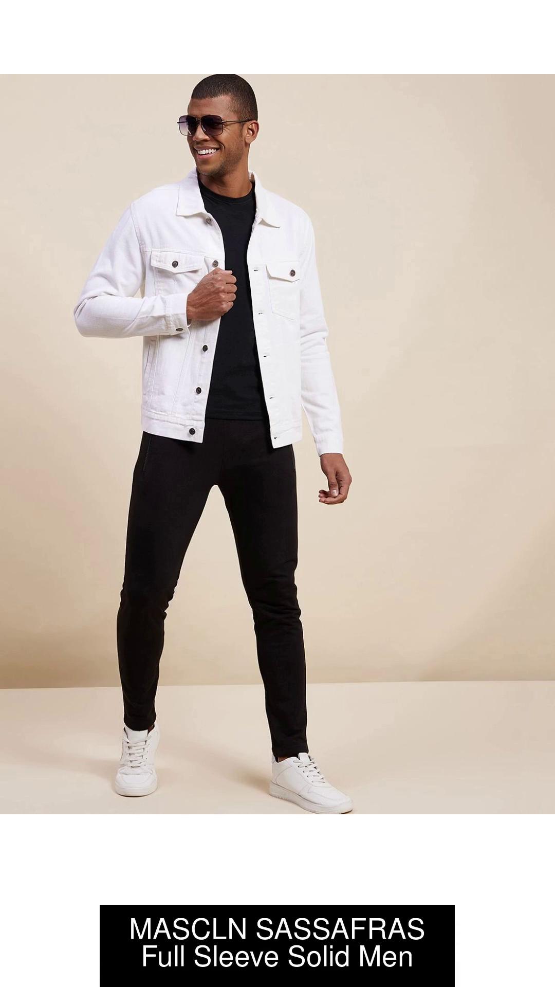 White denim outlet jacket mens