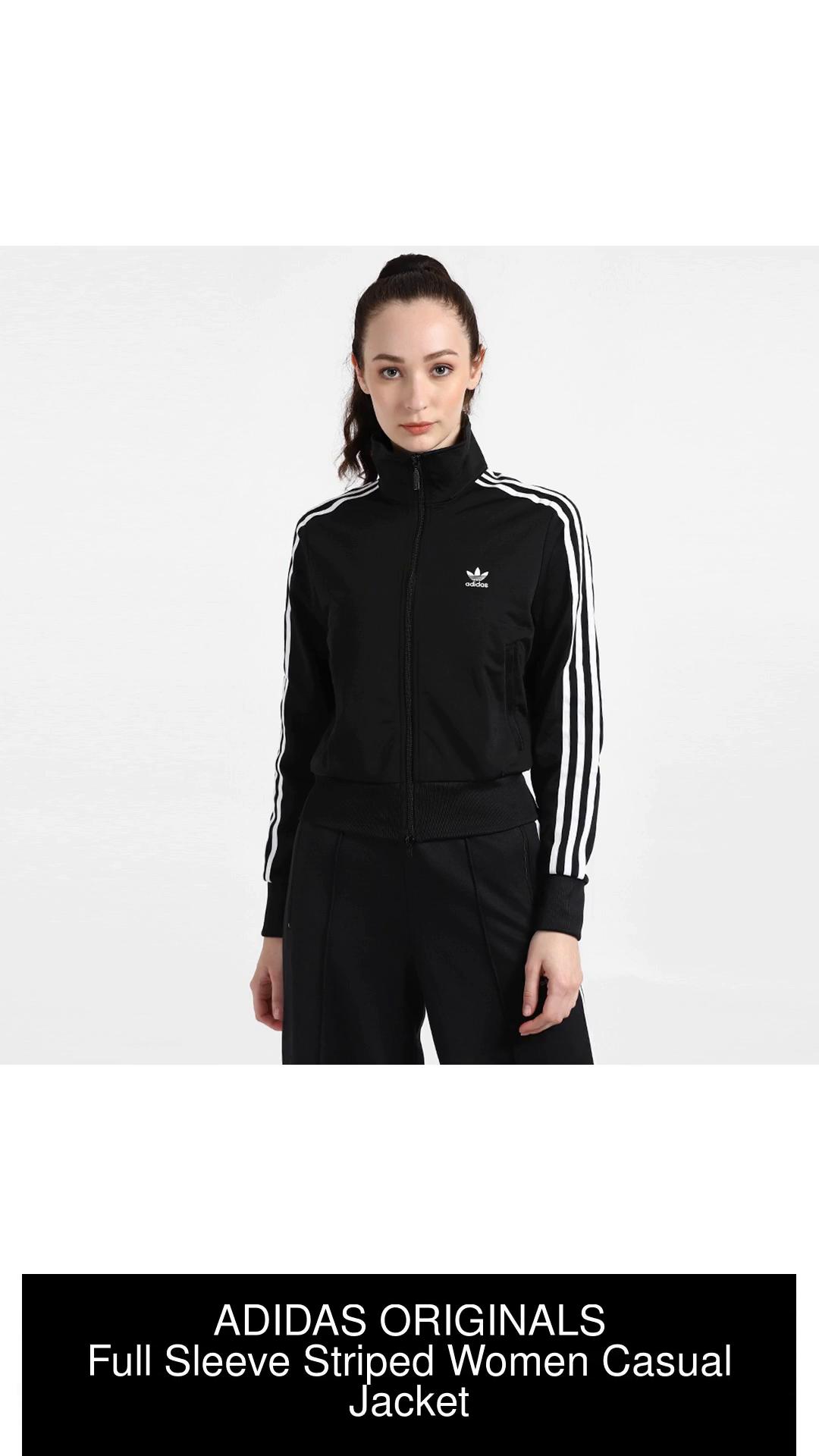 Adidas jacket with logo on outlet sleeves