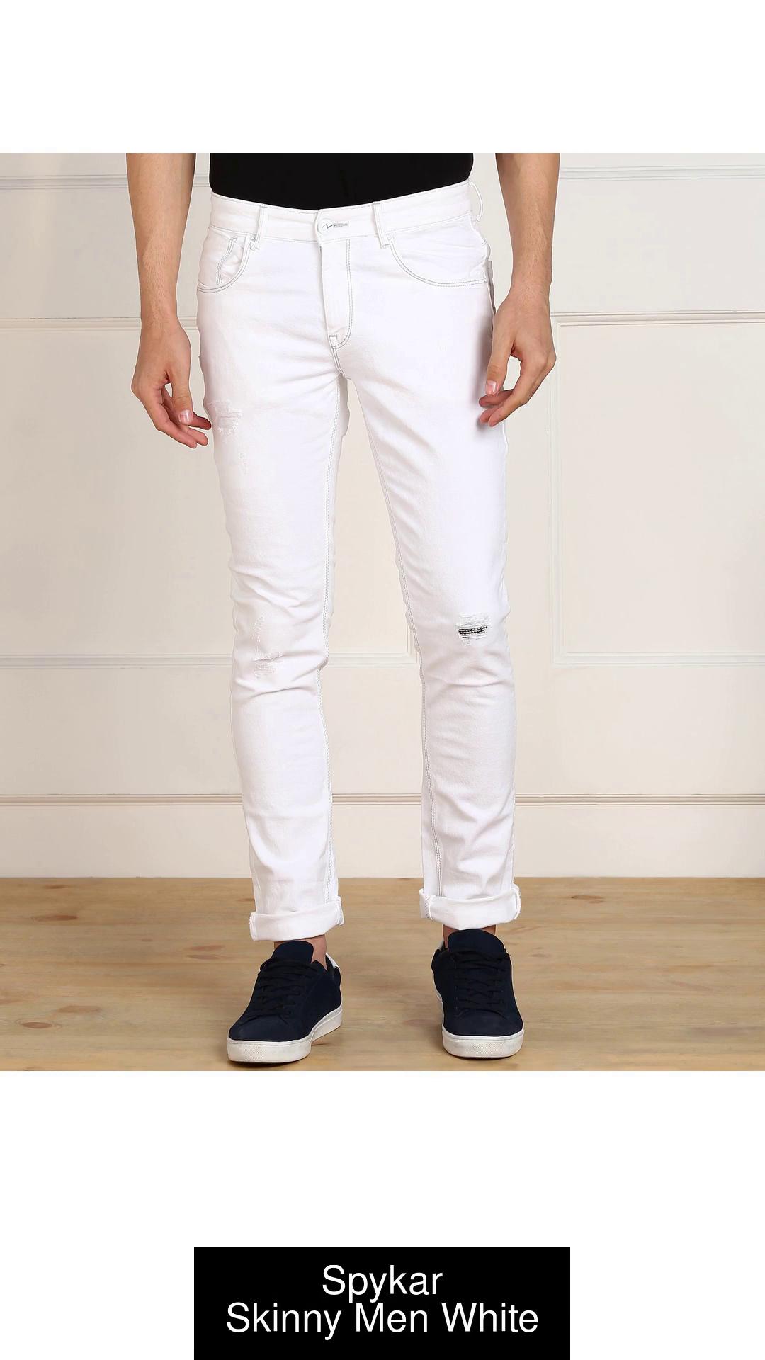 spenze Slim Men White Jeans  Buy spenze Slim Men White Jeans Online at  Best Prices in India  Flipkartcom