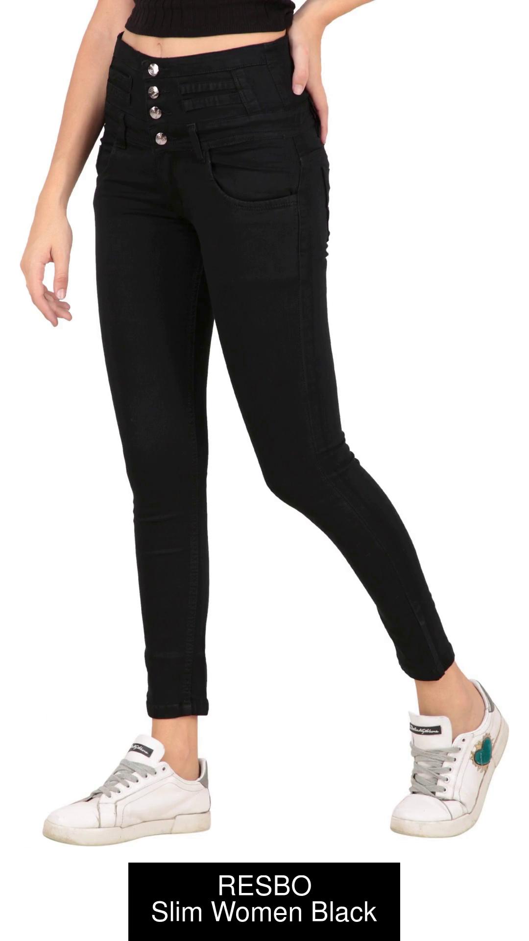 Rooprang Black Slim Jeans For Women's, Premium Quality Stretchable High  Grade Jeans Price in India - Buy Rooprang Black Slim Jeans For Women's