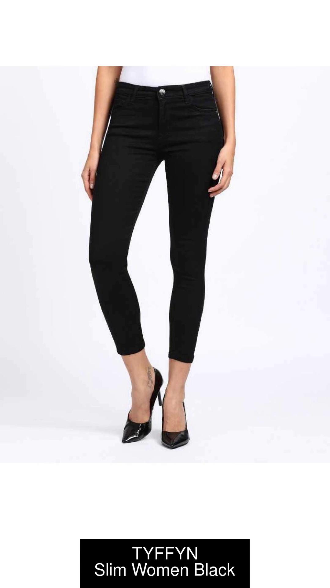 TYFFYN Slim Women Black Jeans - Buy TYFFYN Slim Women Black Jeans Online at  Best Prices in India