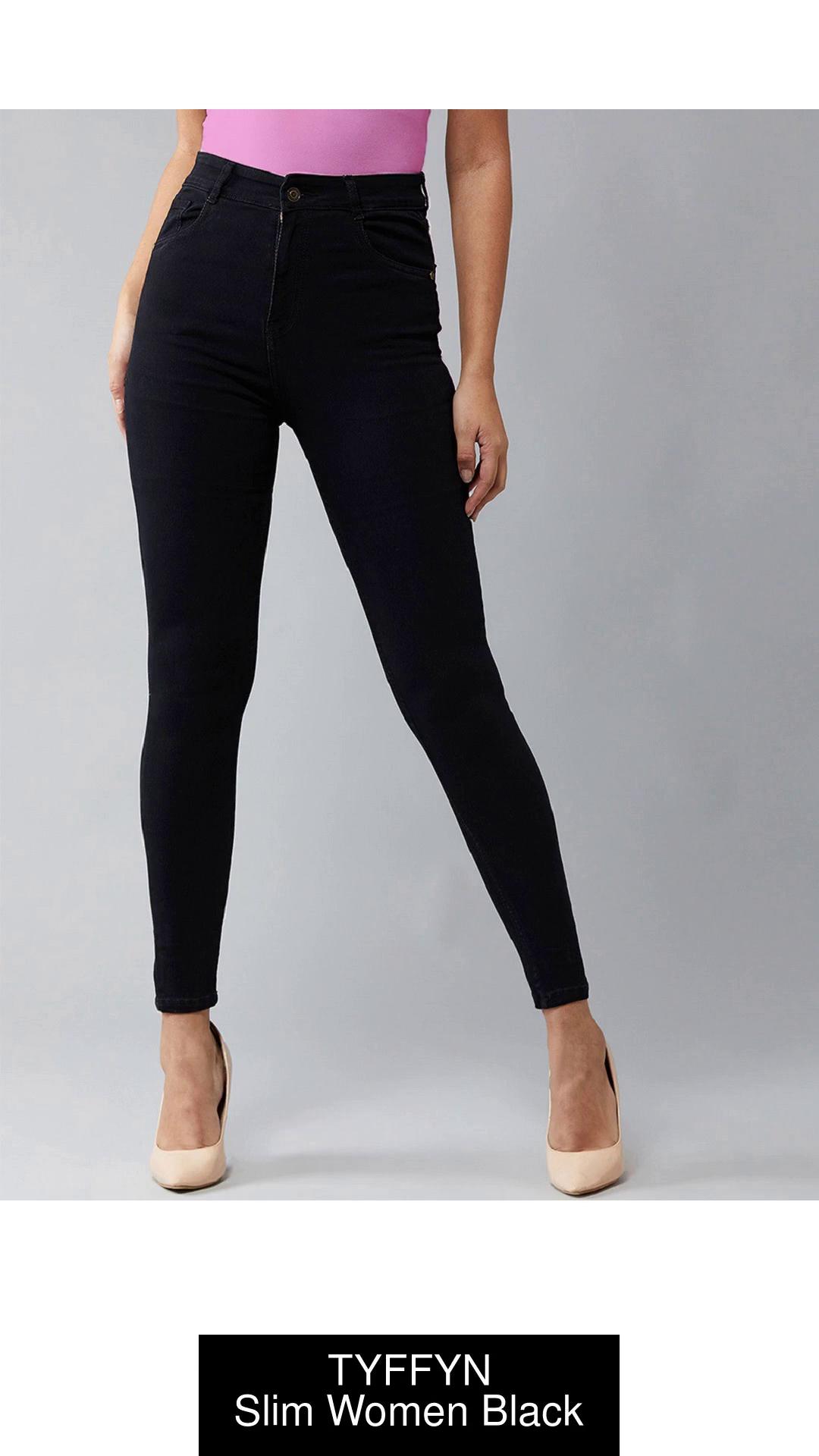 Buy Black Triple Buttoned Skin Fit Women Jeggings Online in India -Beyoung