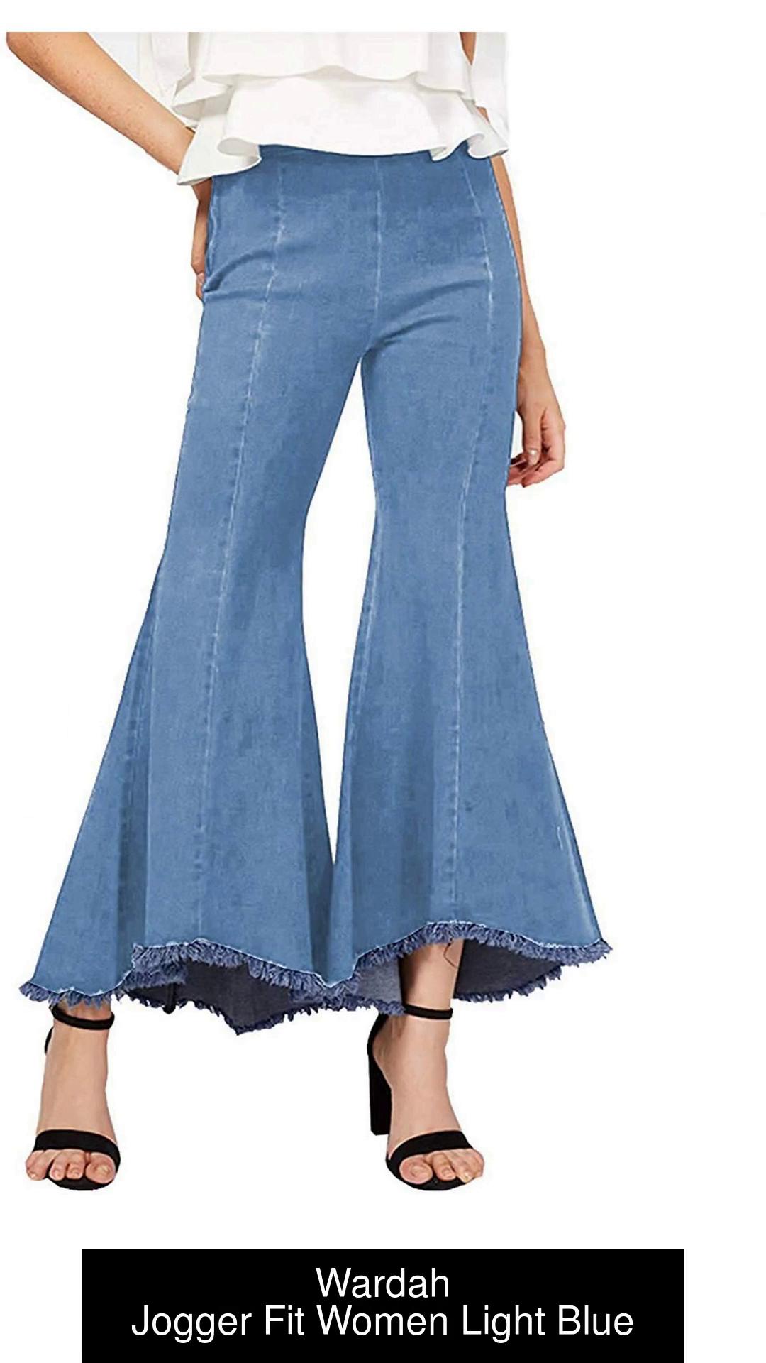 Jogger Style Stretchable Ankle Length Plain Denim Lycra Slim Women Blue  Jeans ( Z353) at Rs 300/piece, Ladies Denim Jeans in Delhi