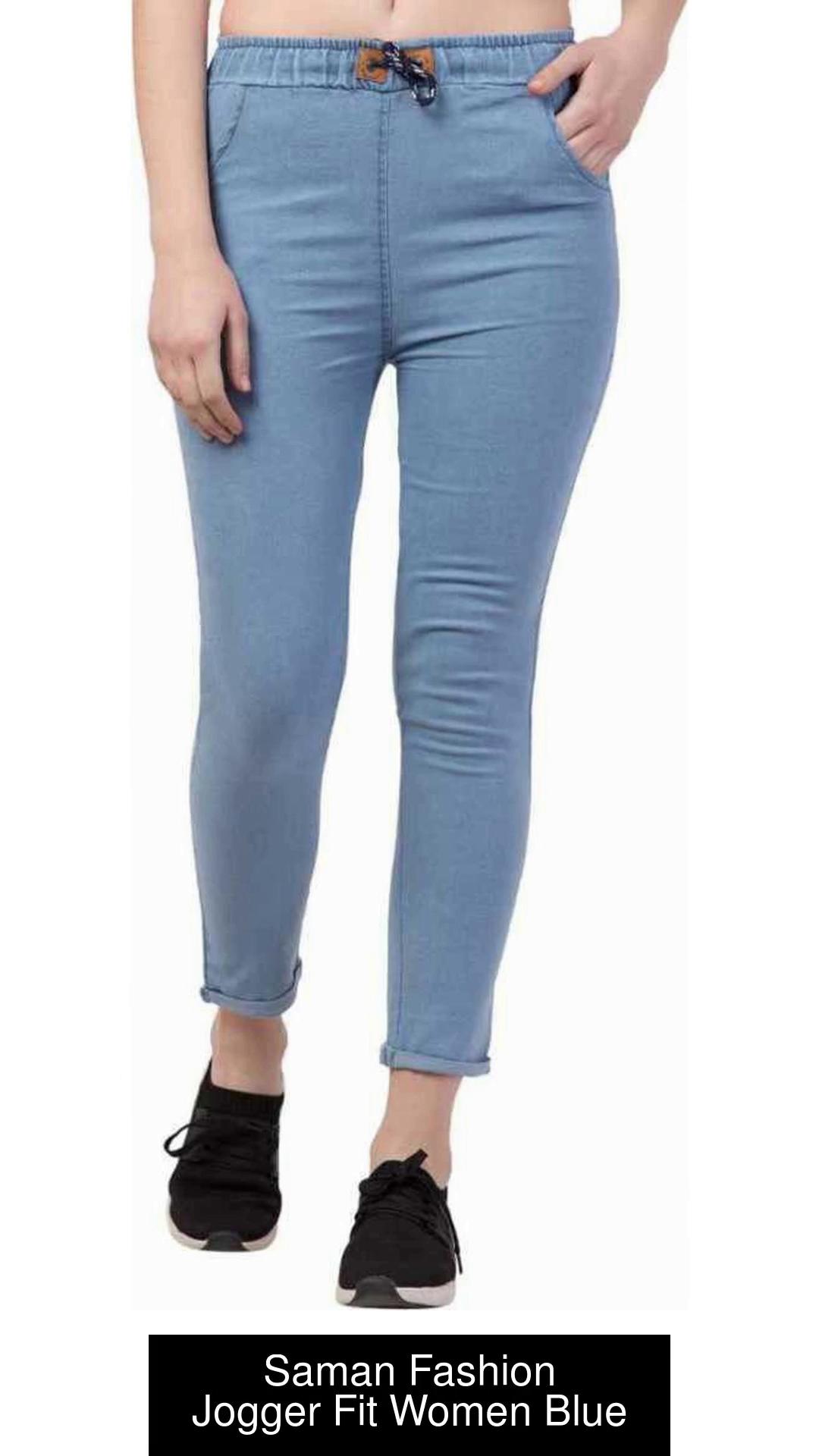 TIPKOO Jogger Fit Women Blue Jeans - Buy TIPKOO Jogger Fit Women Blue Jeans  Online at Best Prices in India