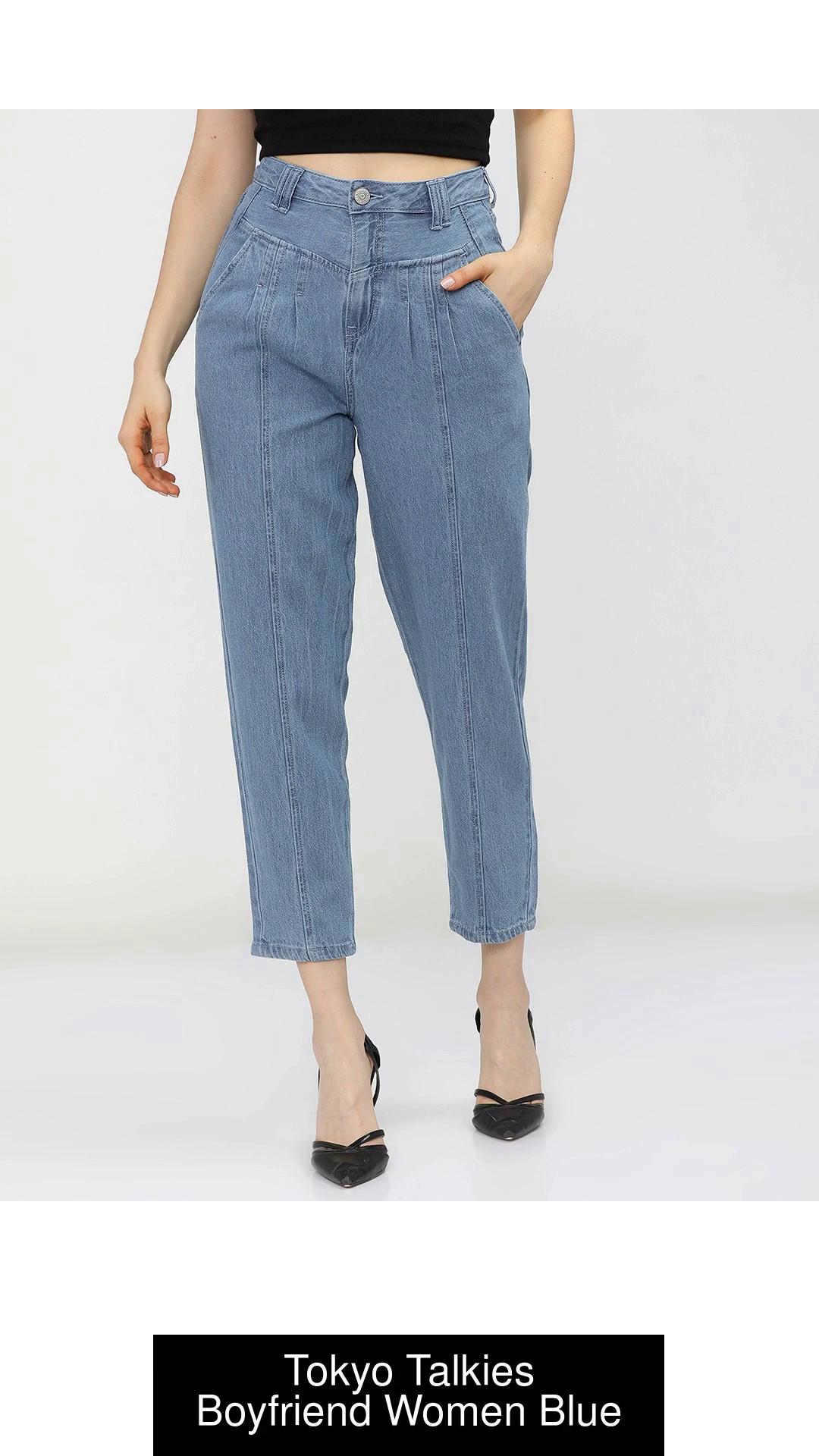 Tokyo Talkies Boyfriend Women Blue Jeans - Buy Tokyo Talkies