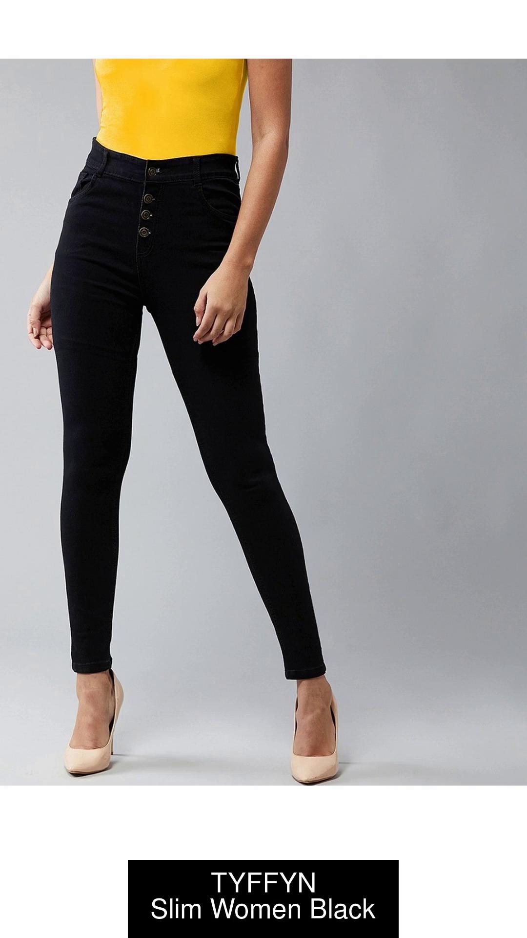 TYFFYN Slim Women Black Jeans - Buy TYFFYN Slim Women Black Jeans