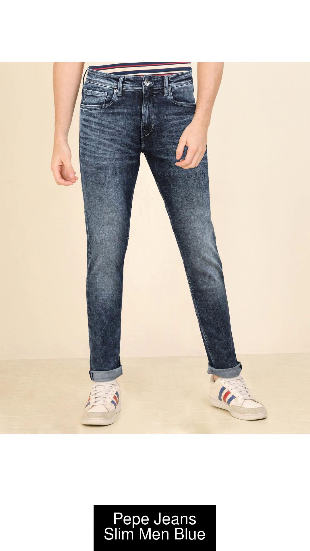 Pepe Jeans Slim Men Blue Jeans Buy Pepe Jeans Slim Men Blue