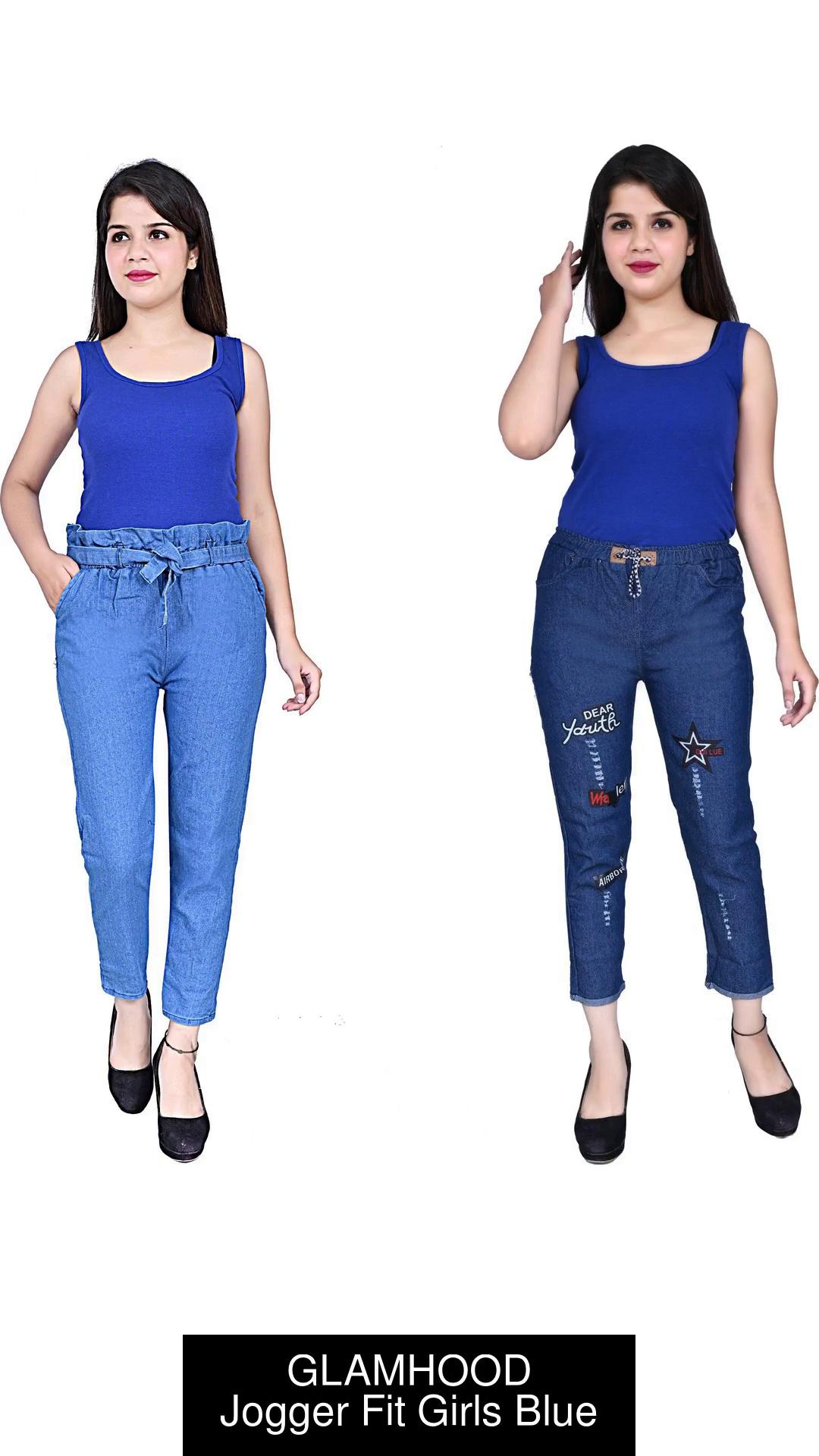 NEHA FASHION Jogger Fit Girls Blue Jeans - Buy NEHA FASHION Jogger Fit Girls  Blue Jeans Online at Best Prices in India