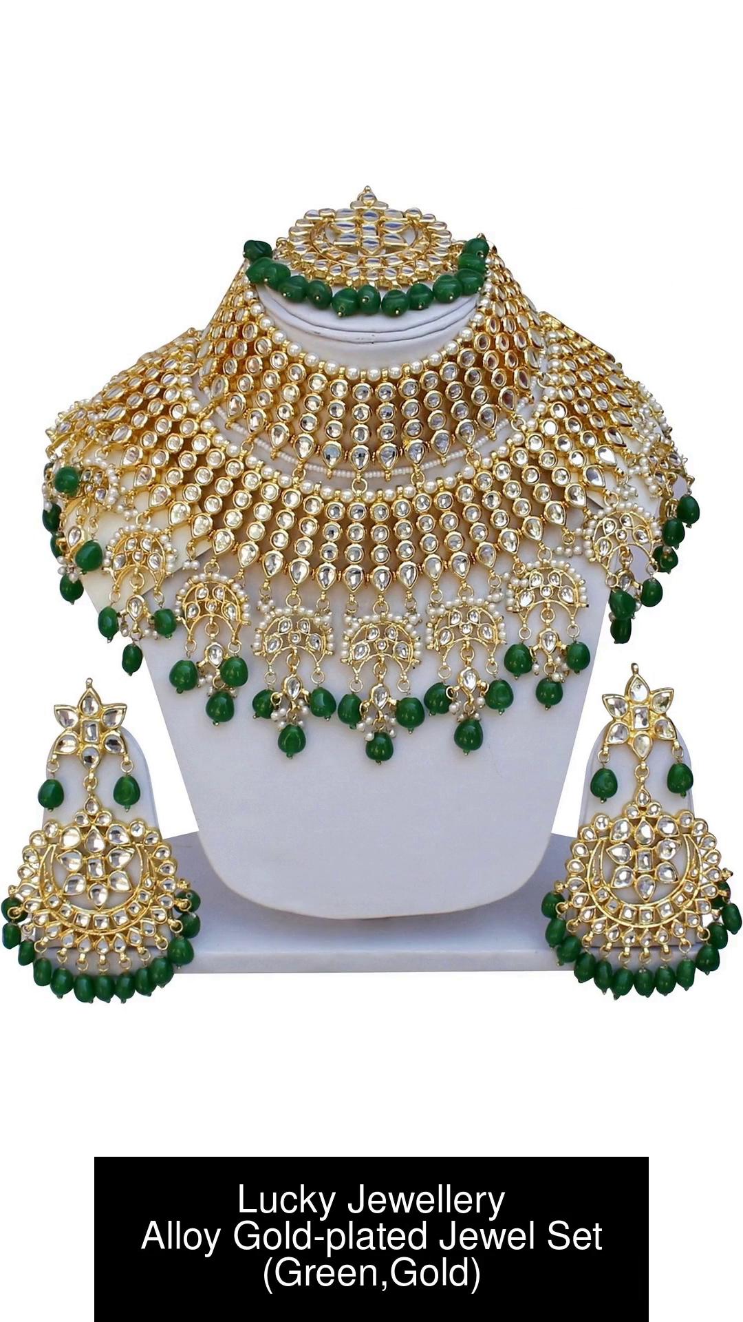 Lucky jewellery alloy bridal on sale set