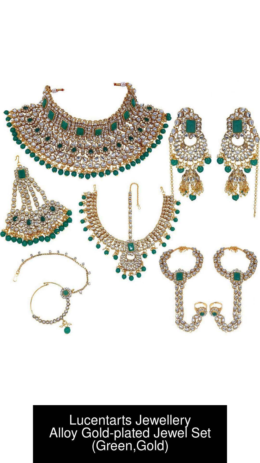 Lucentarts Jewellery Kundan Bridal Set