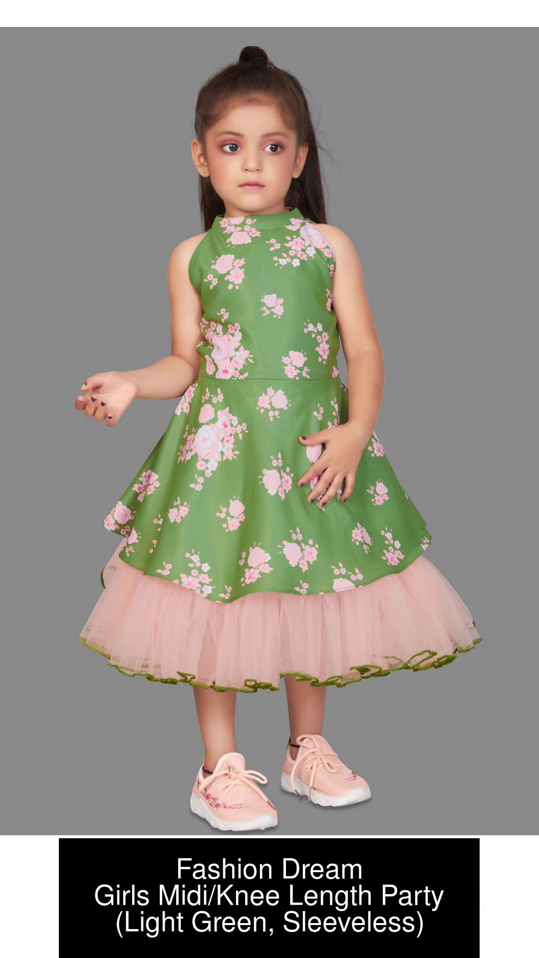 Fashion Dream Girls Calf Length Party Dress Price in India - Buy