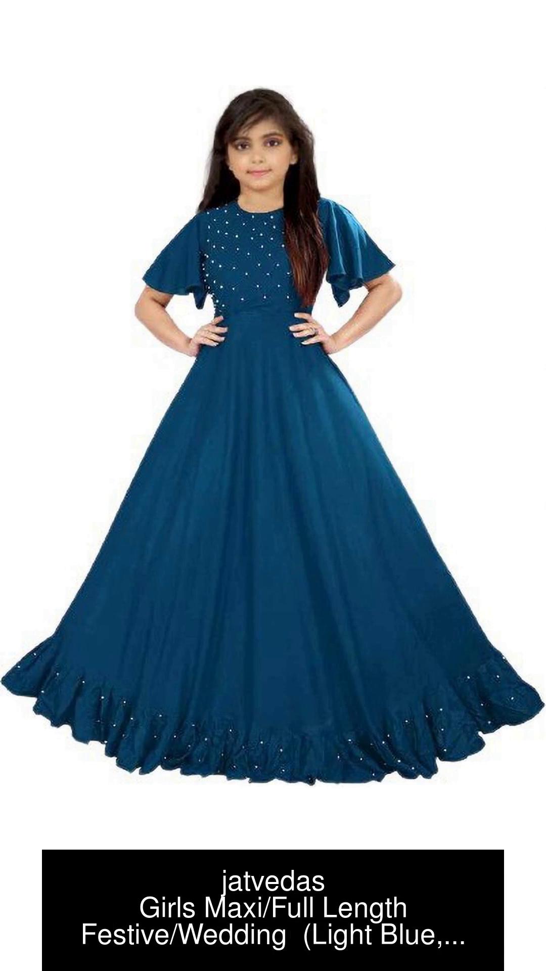 jatvedas Girls Maxi Full Length Festive Wedding Dress Price in