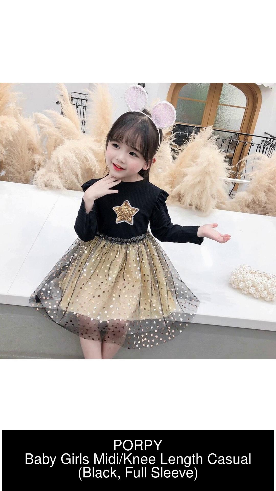 Black colour dress 2024 for baby girl