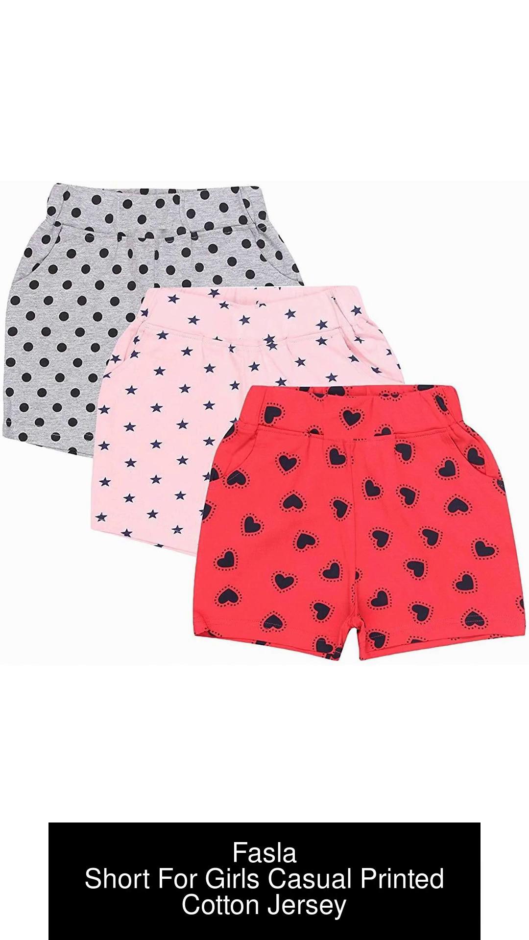 Printed Cotton-jersey Shorts In Pink