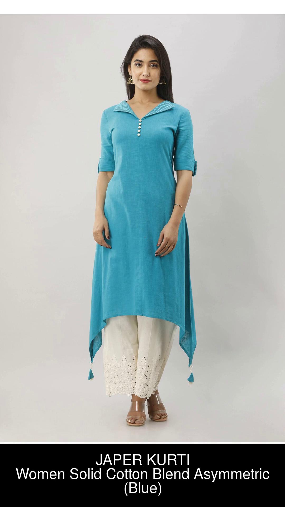 Asymmetric kurti sale