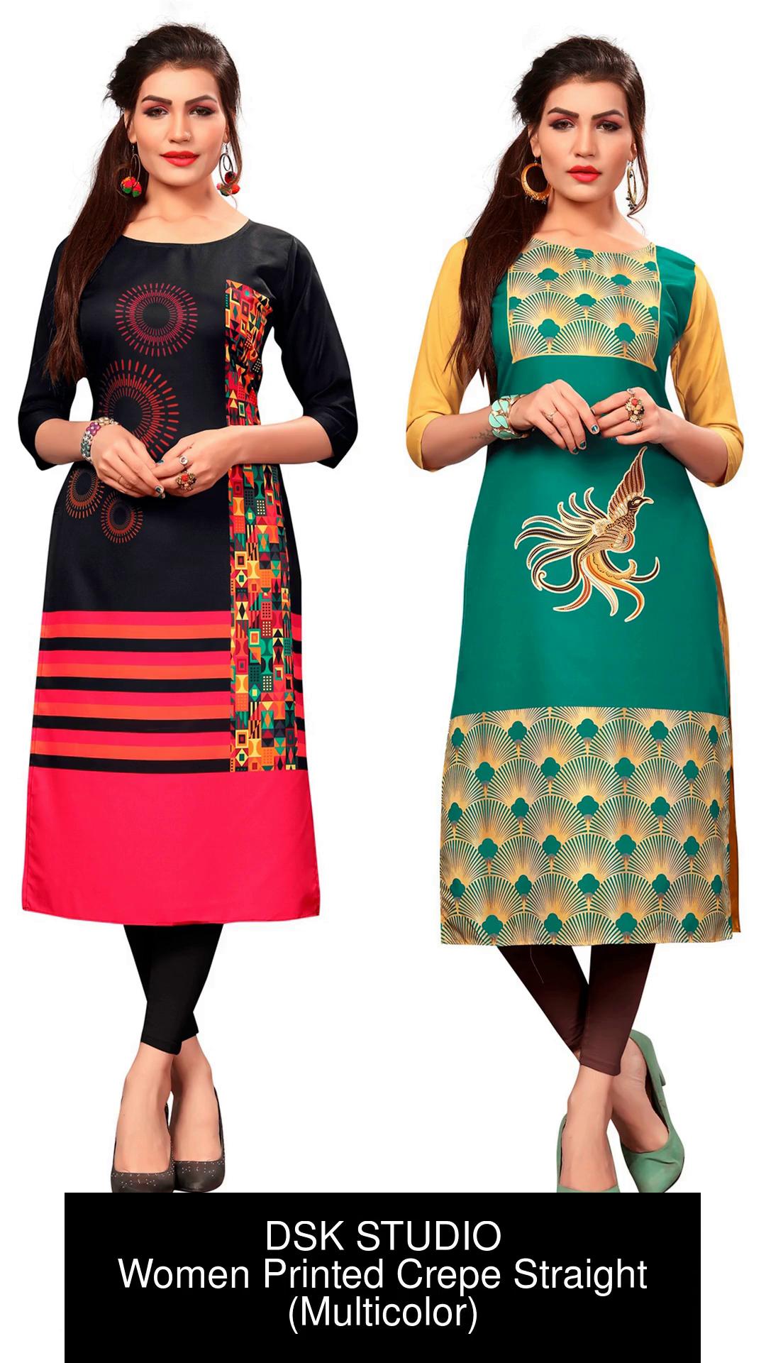 Flipkart crepe outlet kurtis