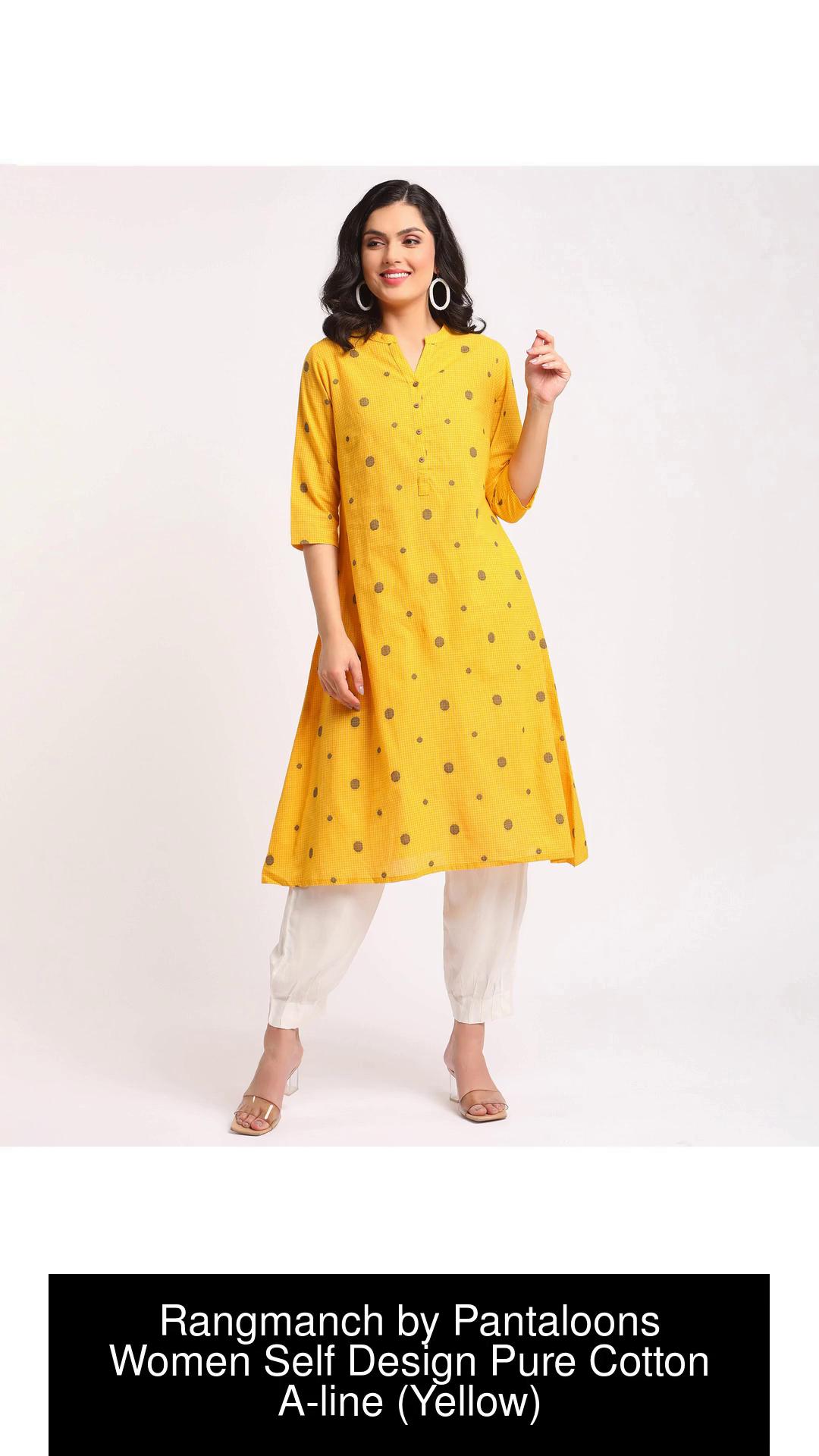 Rangmanch by Pantaloons Women Self Design A-line Kurta - Buy Rangmanch by  Pantaloons Women Self Design A-line Kurta Online at Best Prices in India