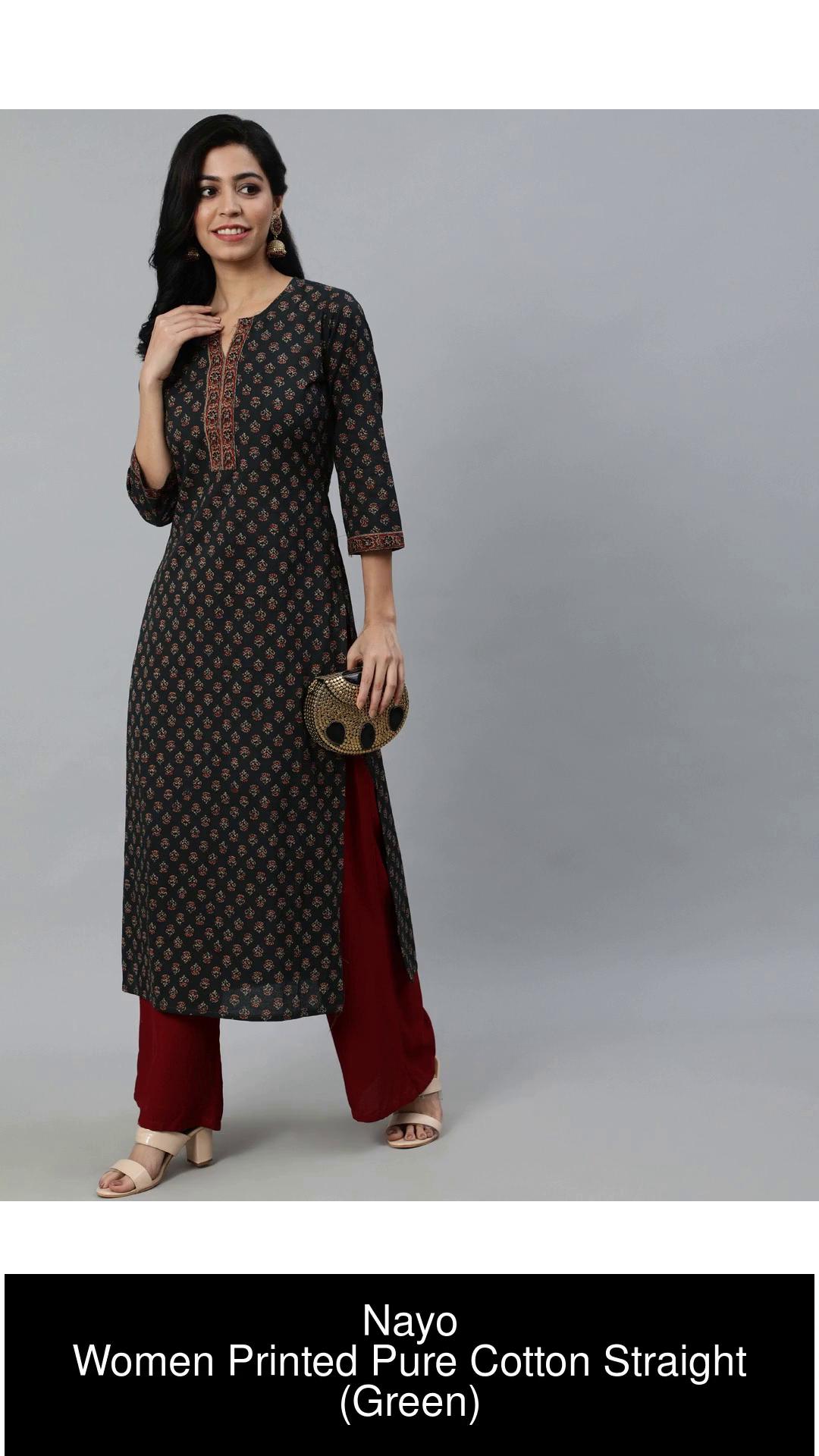 Nayo women's sale printed straight kurta