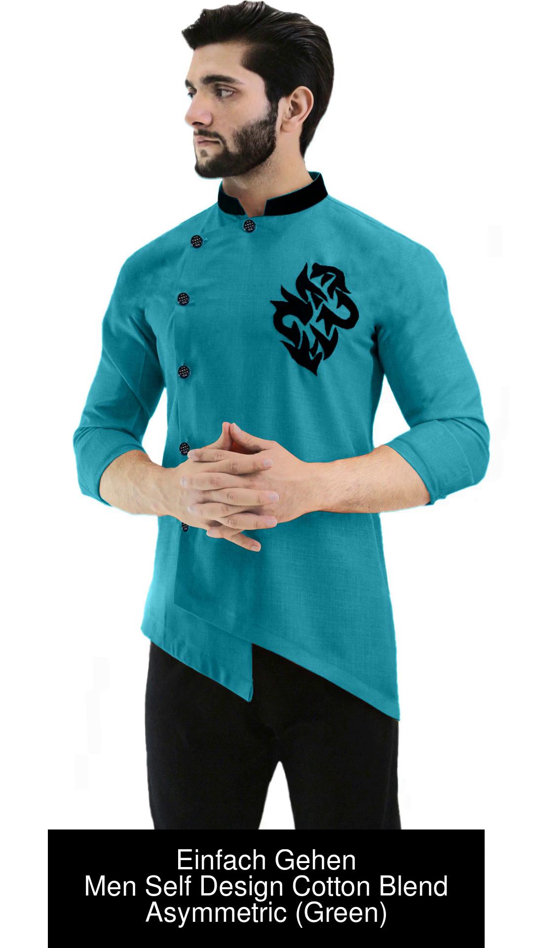 Asymmetric kurtas clearance for men