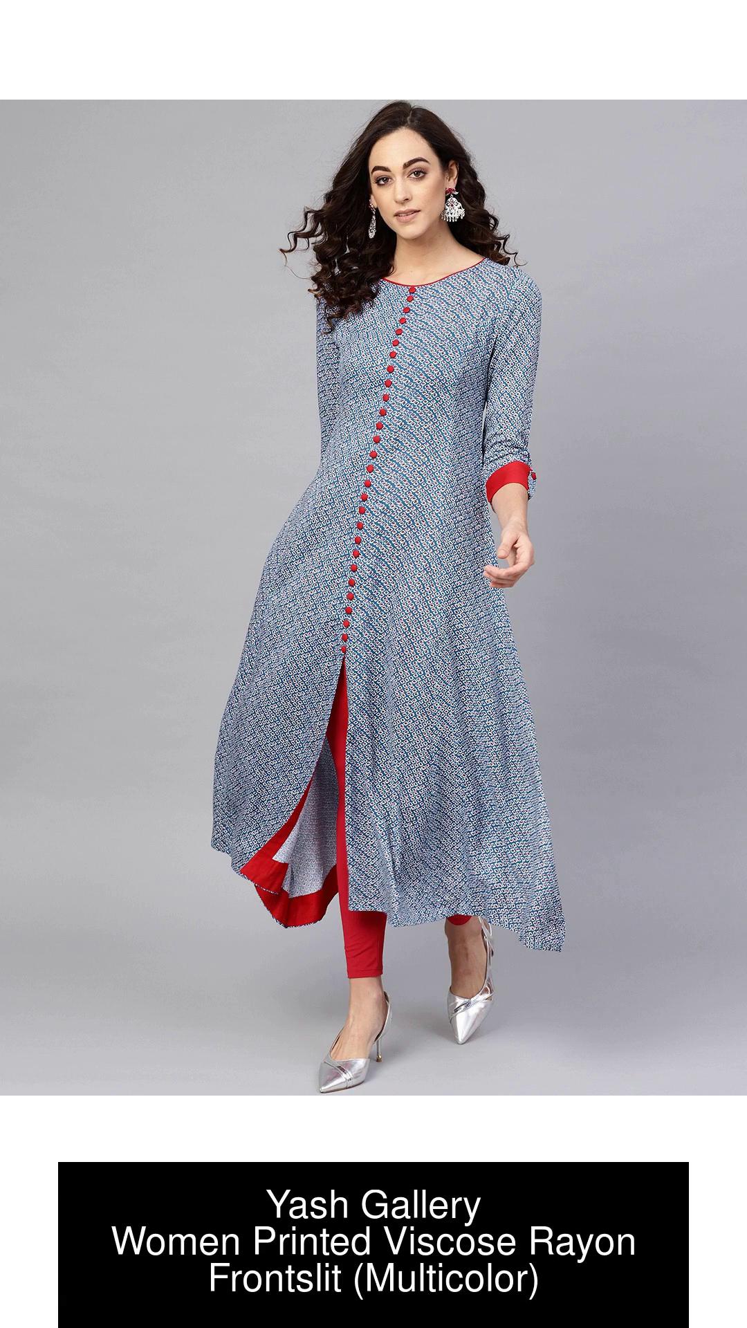 Flipkart front open outlet kurtis