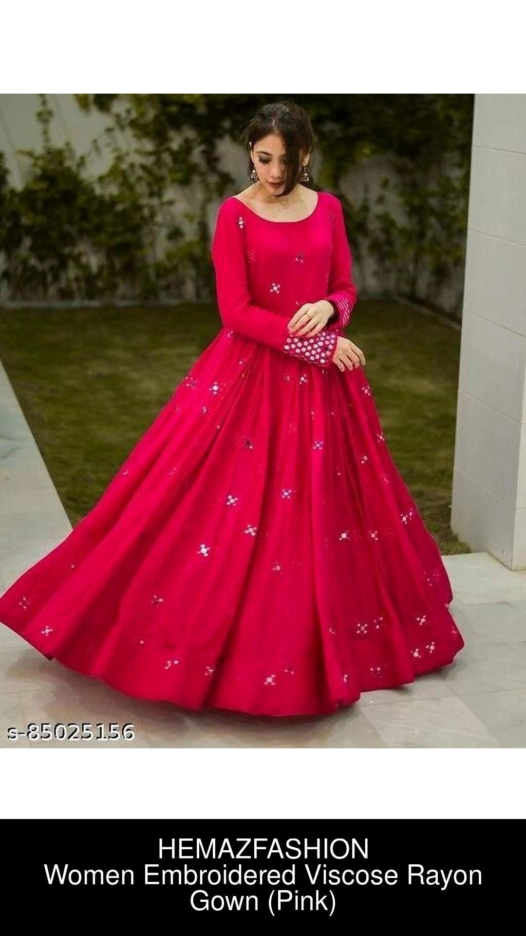 Flipkart best sale pink gown