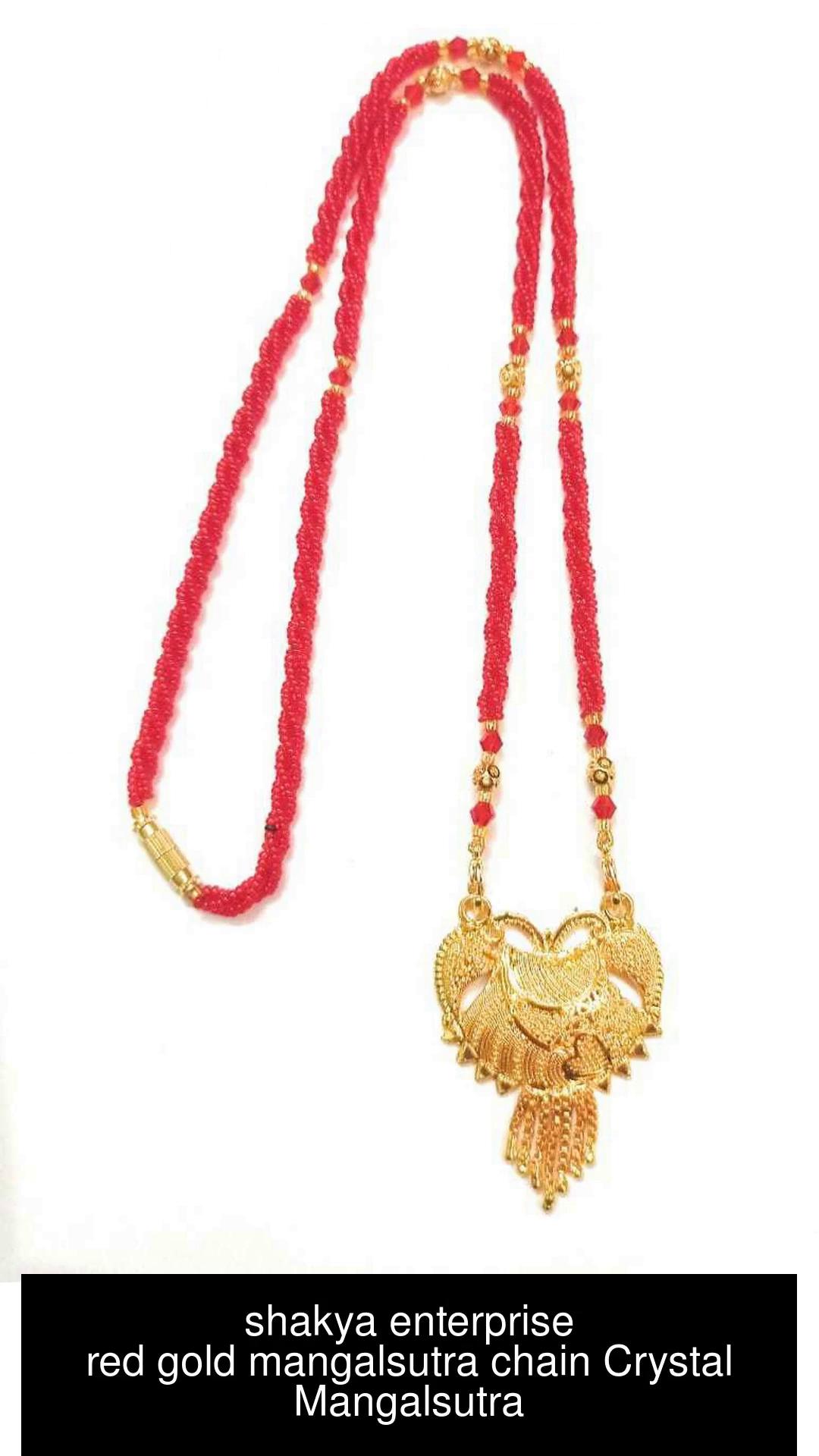 Mangalsutra sales red moti