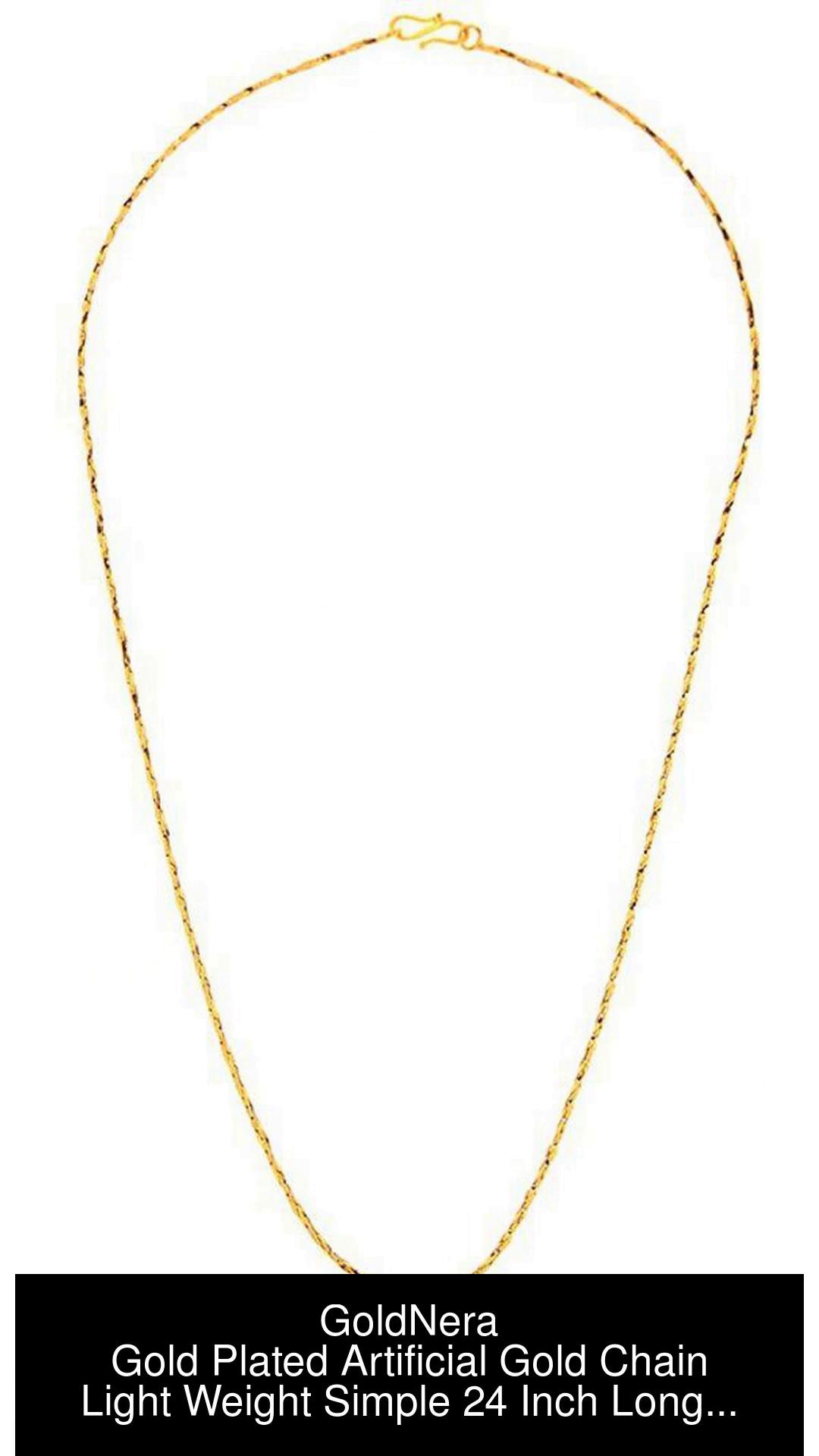 Simple light clearance weight gold chains