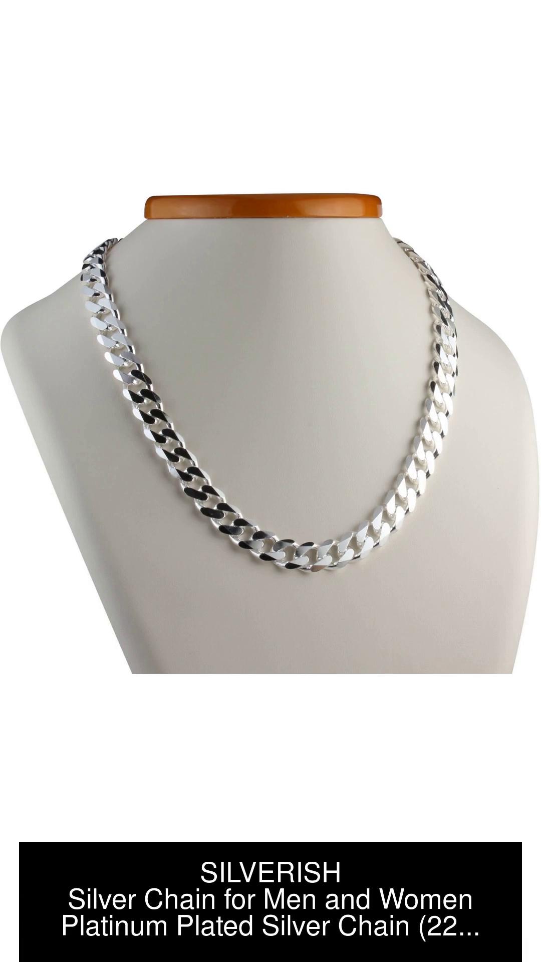 Silver platinum outlet chain price