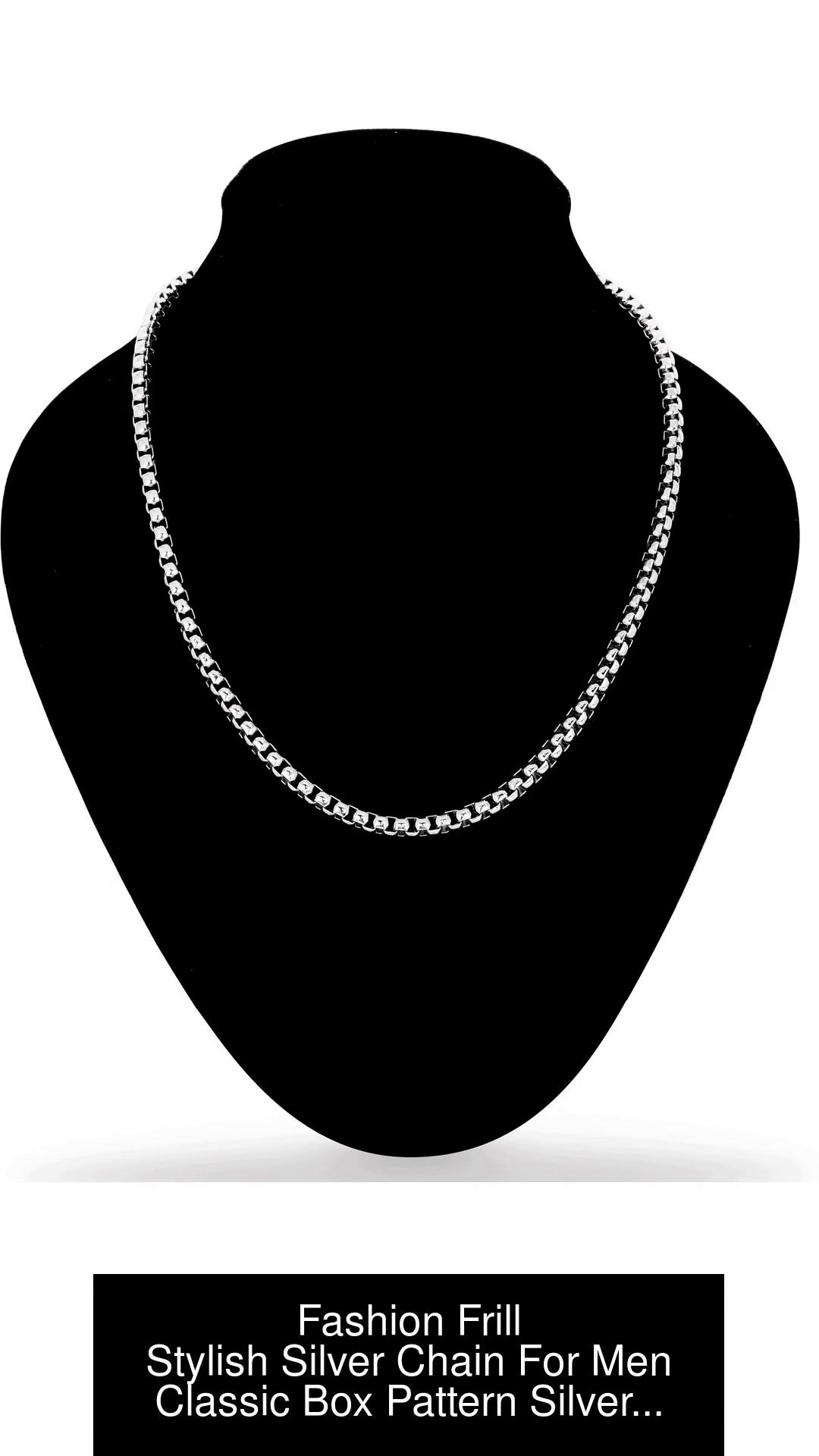 Silver chain deals for mens designs