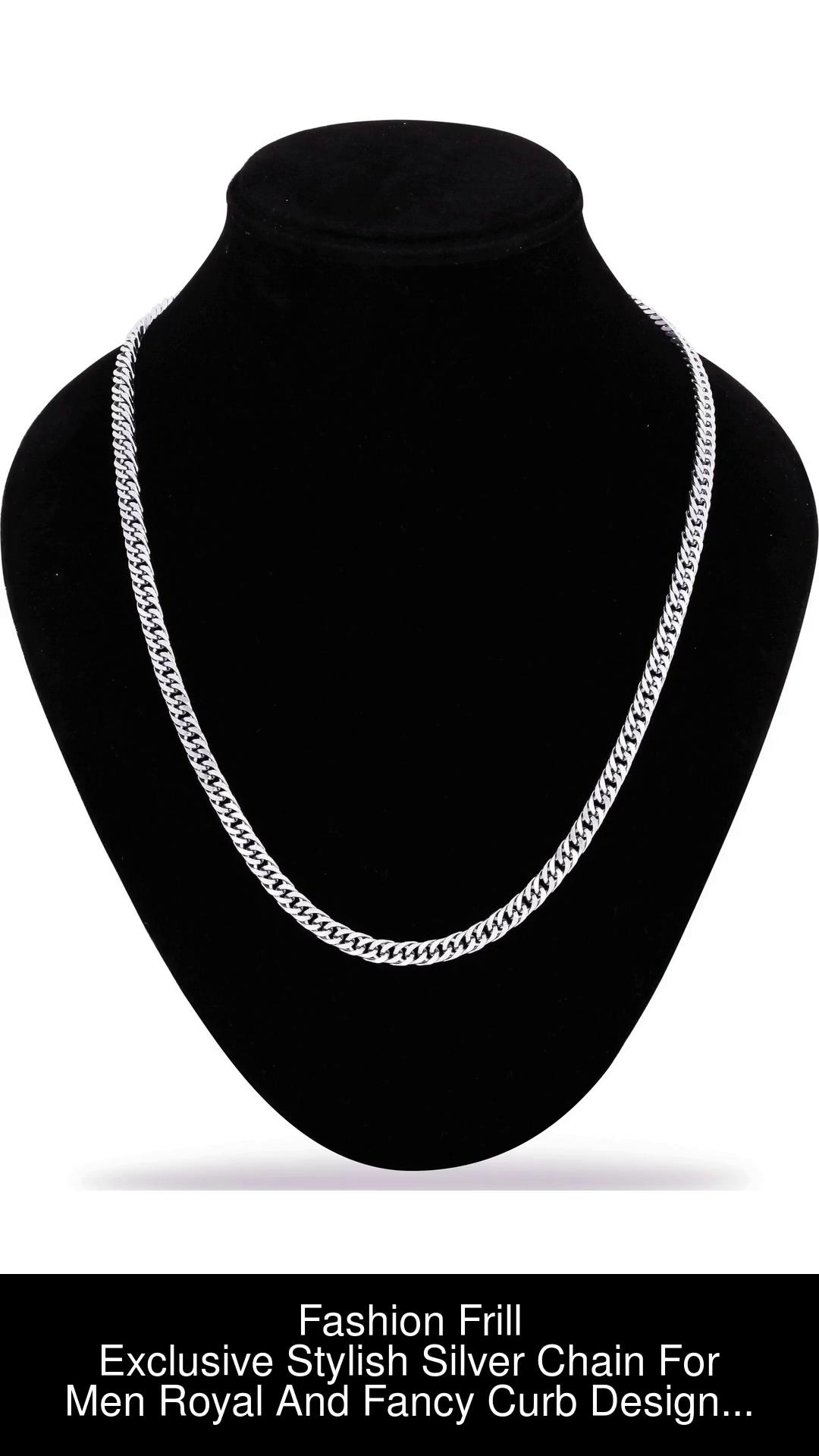 Silver chain for hot sale girl flipkart