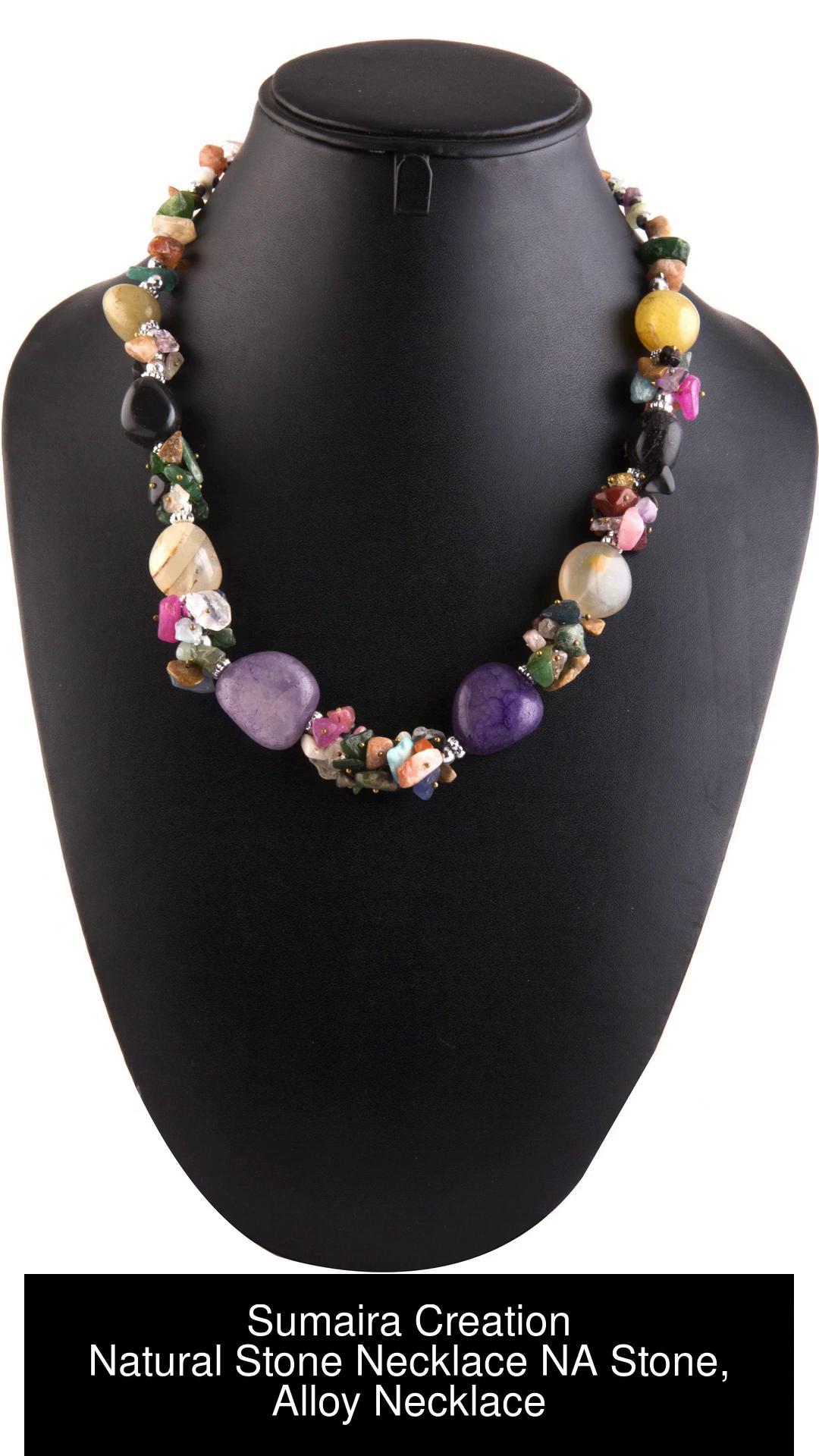 Rough hot sale stone necklace