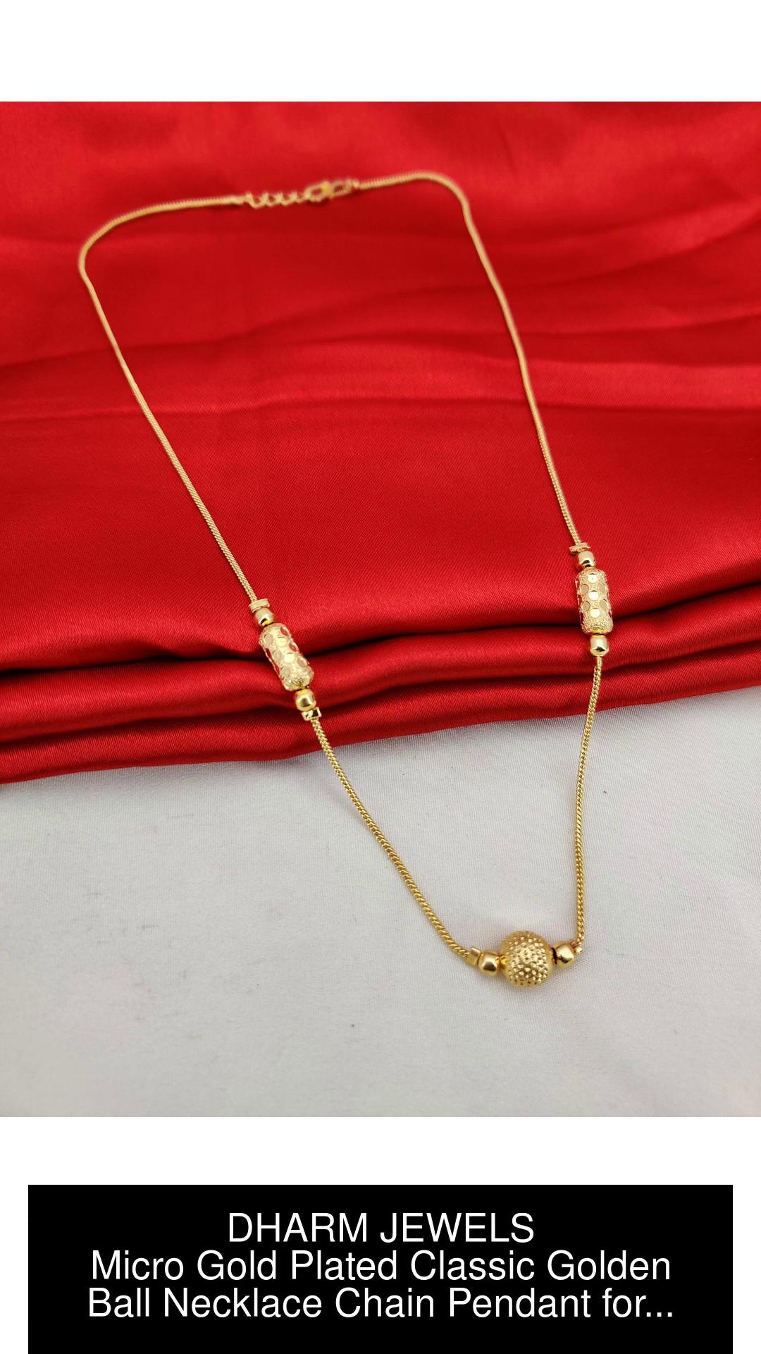 Ball chain necklace with round rose gold - Von Treskow