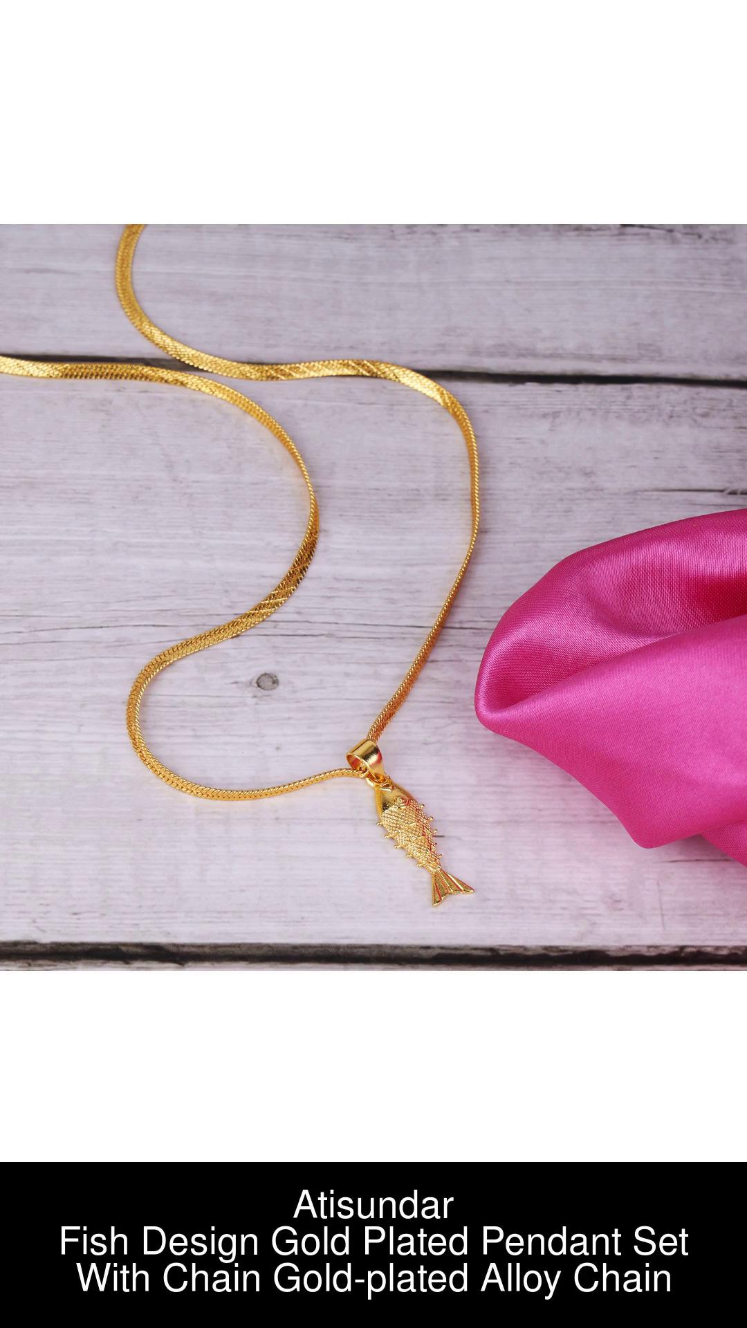 Gold plated pendant on sale set