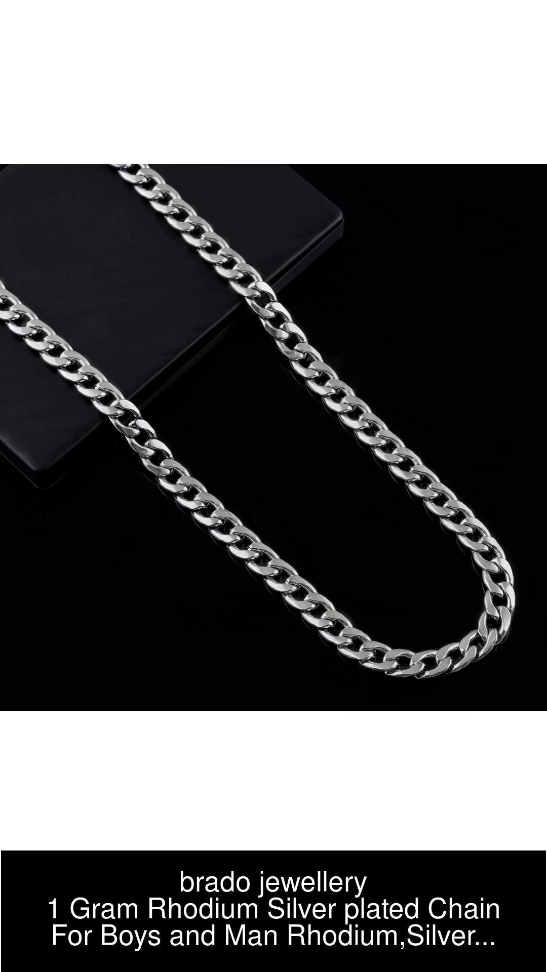 Rhodium hot sale plated chain