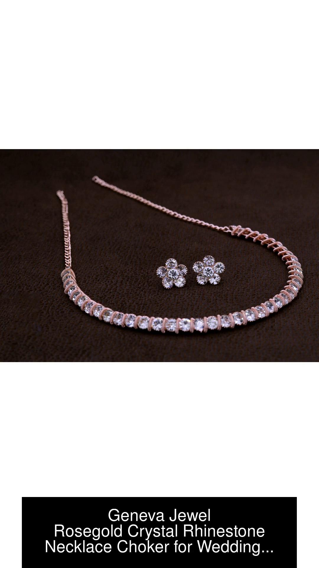 Rhinestone Necklace Set