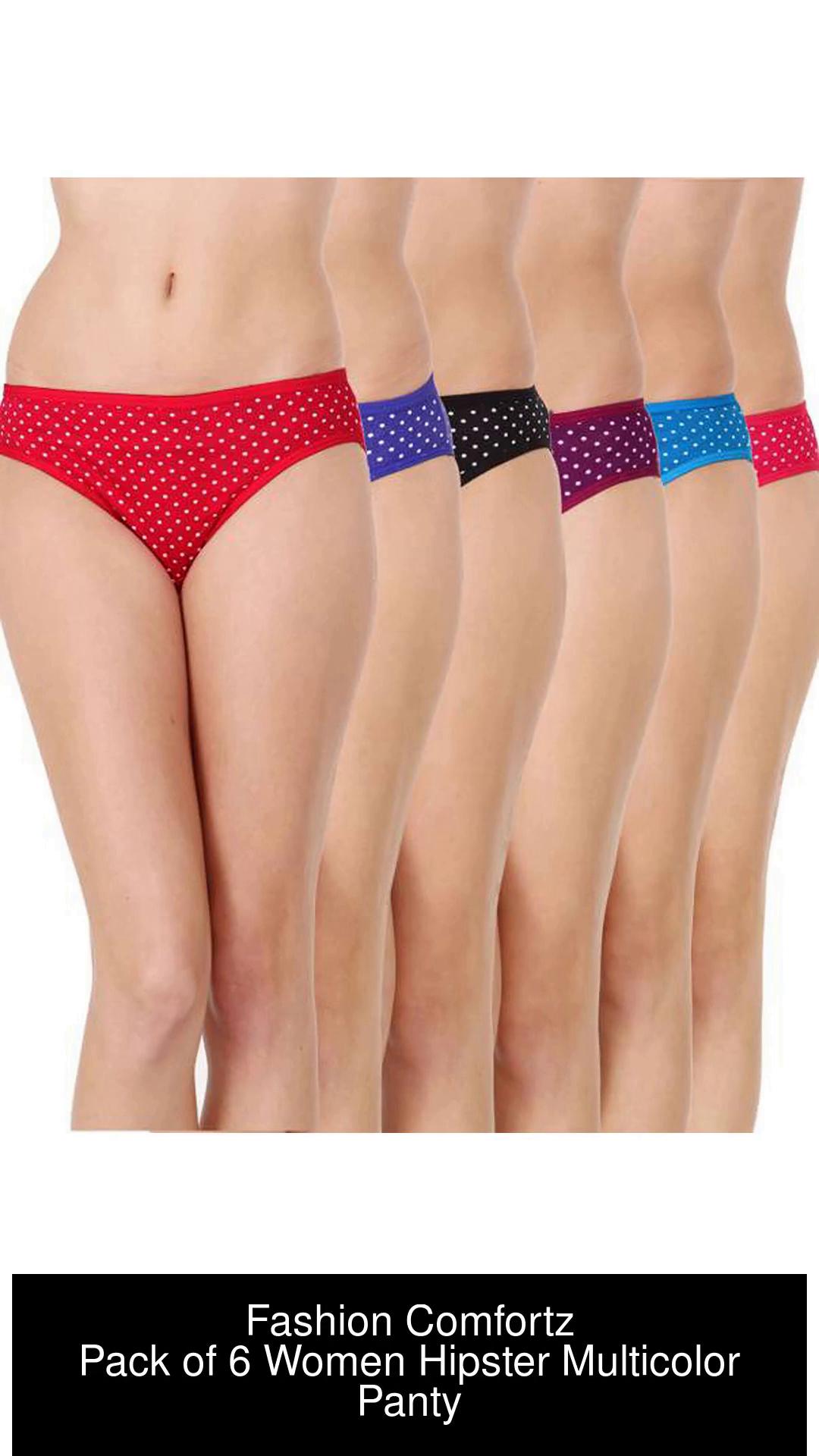 Womens Panties Innerwear Combo Cotton Briefs Underwear Daily uses for Girls  and Women Multicolor- Pack of 3 (Multicolored)