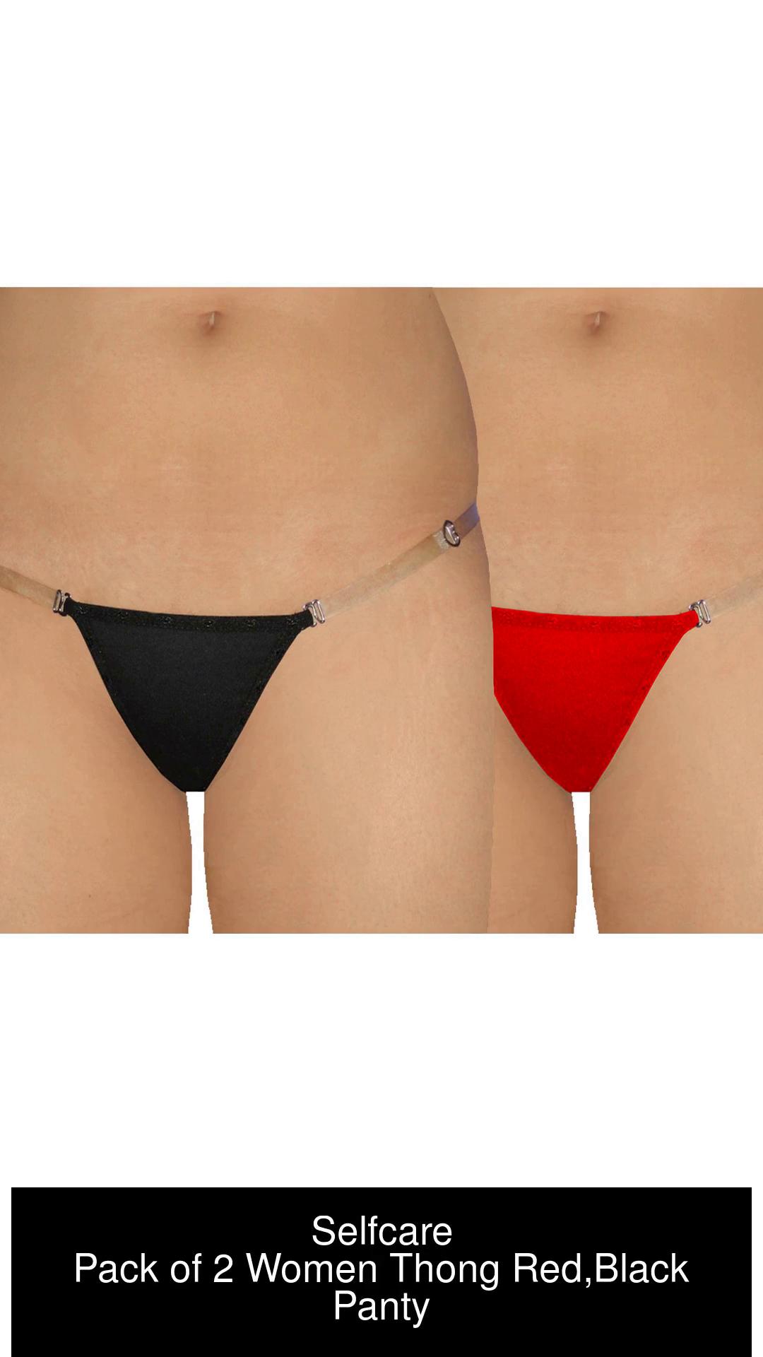 Girar Women Thong Yellow, Red, Black Panty - Buy Girar Women Thong Yellow,  Red, Black Panty Online at Best Prices in India