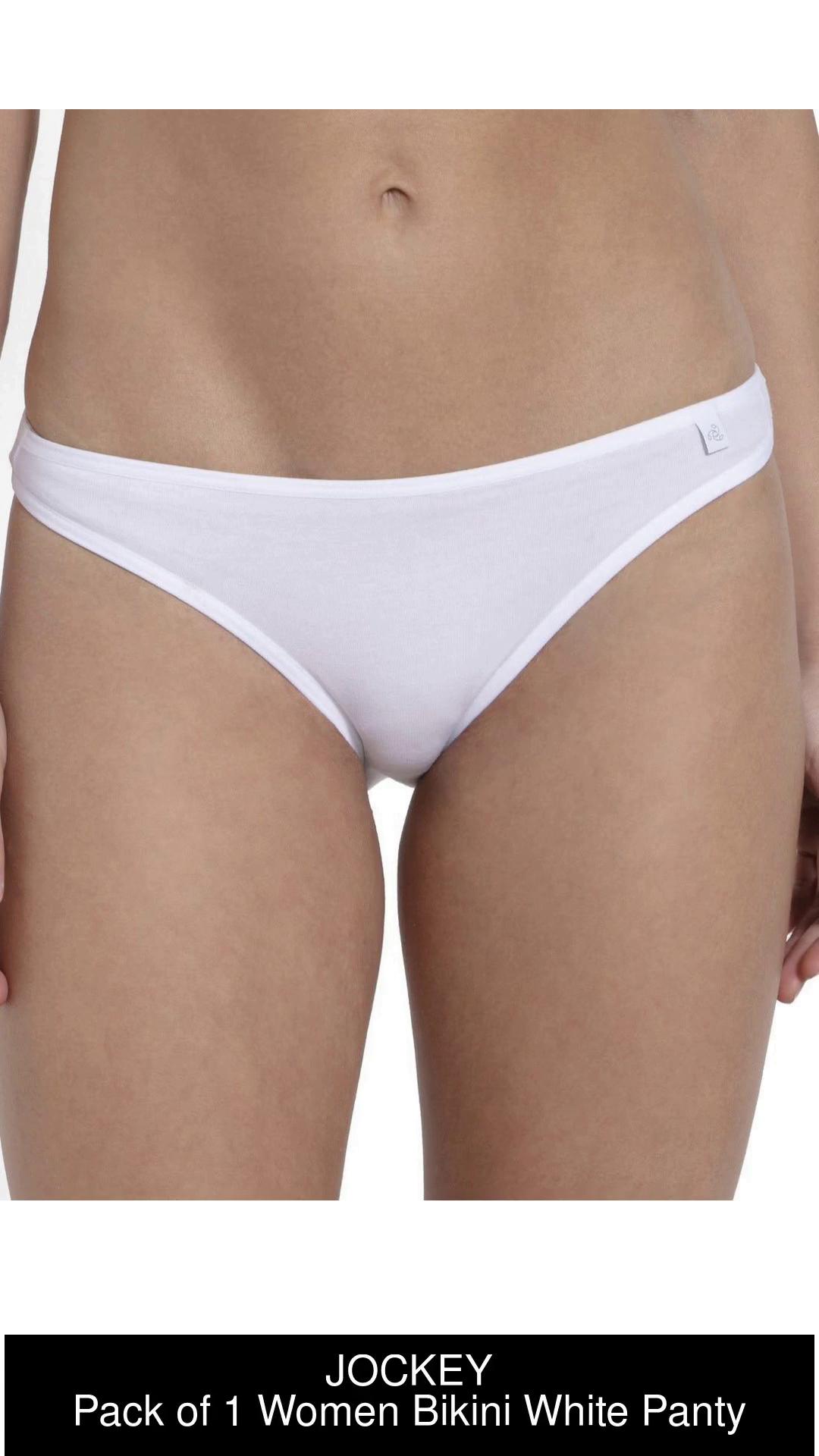 Women's White Bikini Panties