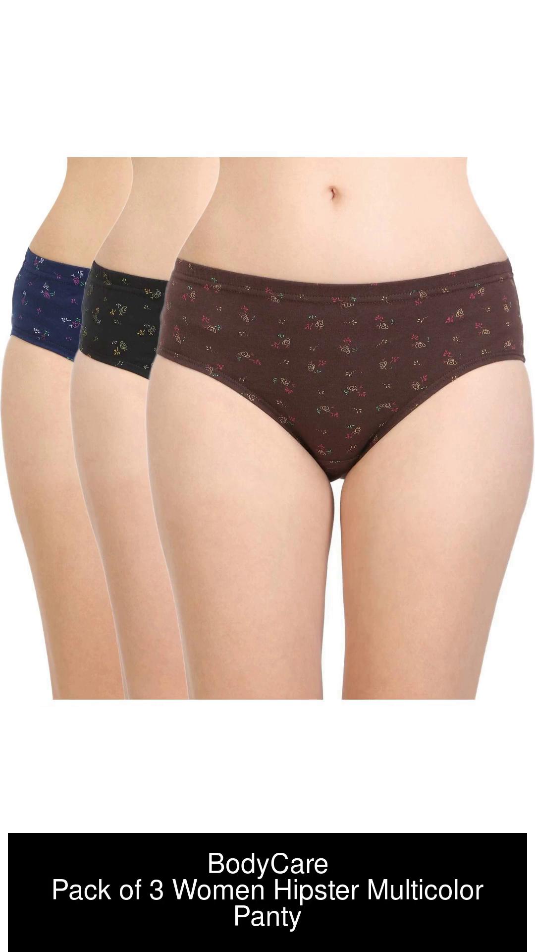 Buy BODYCARE Women's Hipsters Assorted Panty (Pack of 10)-S at