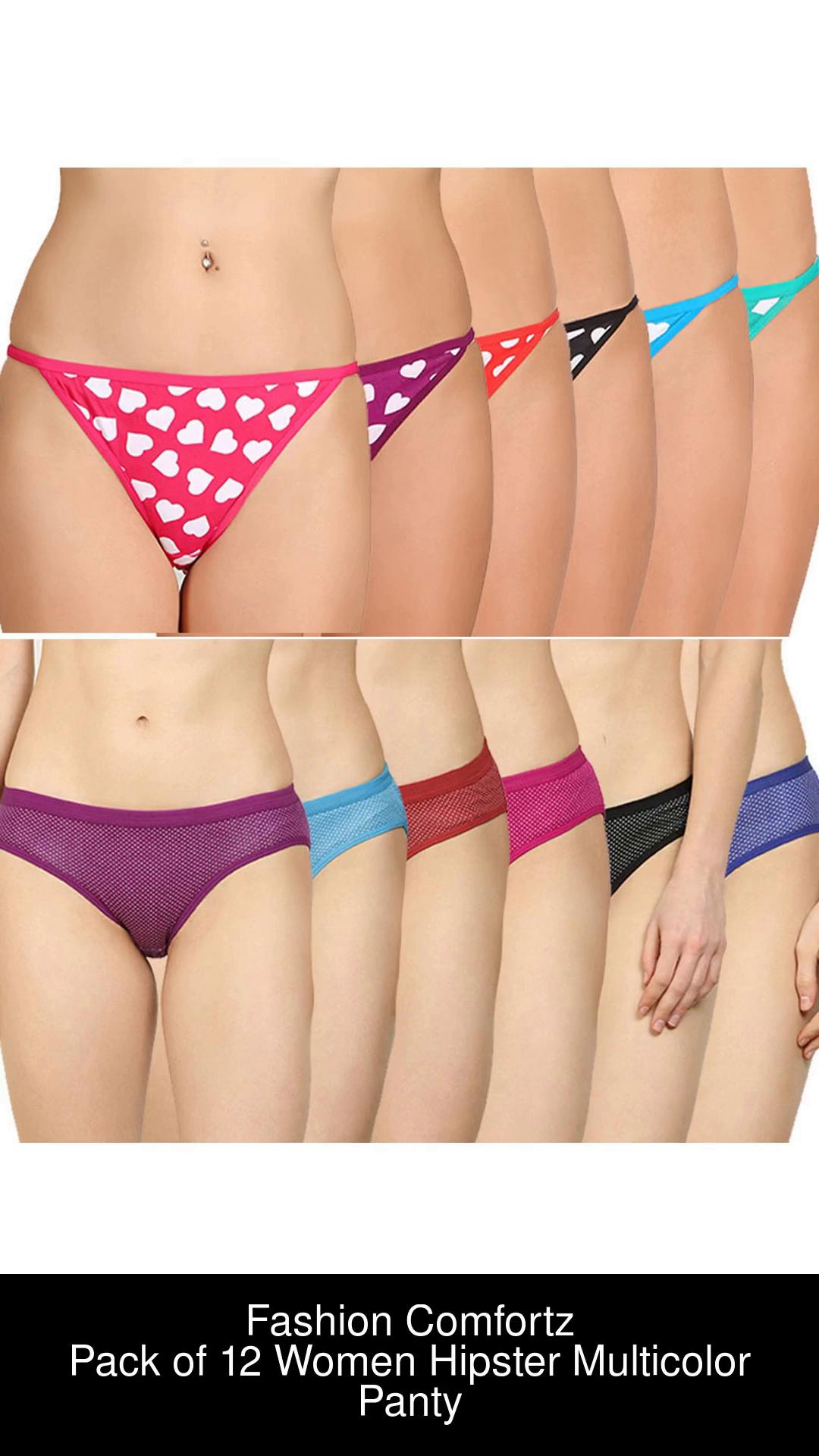 Fashion Comfortz Undergarments,Innerwear Combo for Girls,Ladies Women  Hipster Multicolor Panty - Buy Multicolor Fashion Comfortz Undergarments,Innerwear  Combo for Girls,Ladies Women Hipster Multicolor Panty Online at Best Prices  in India