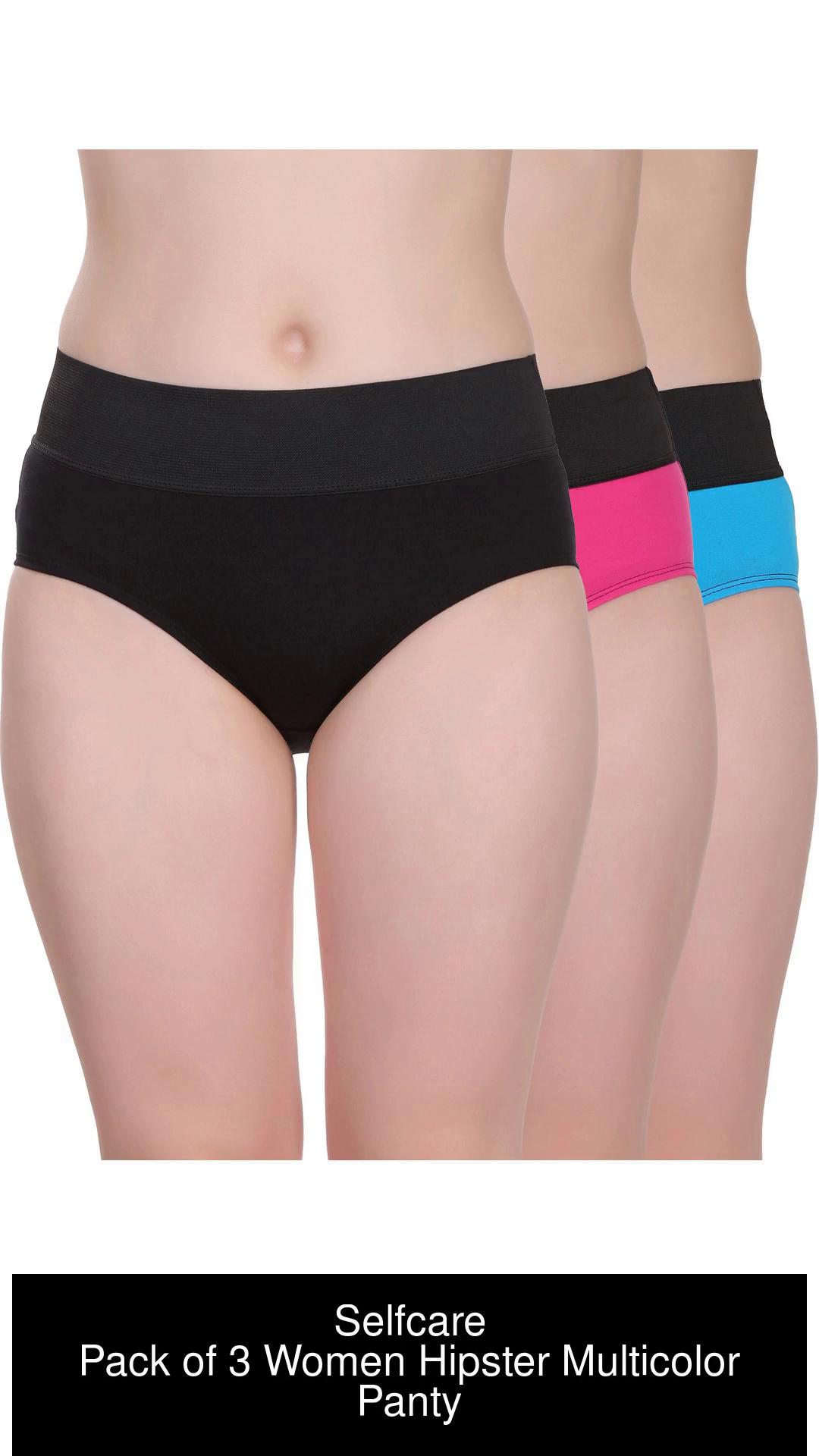 Selfcare Women Hipster Black, Pink, Blue Panty - Buy Selfcare Women Hipster  Black, Pink, Blue Panty Online at Best Prices in India