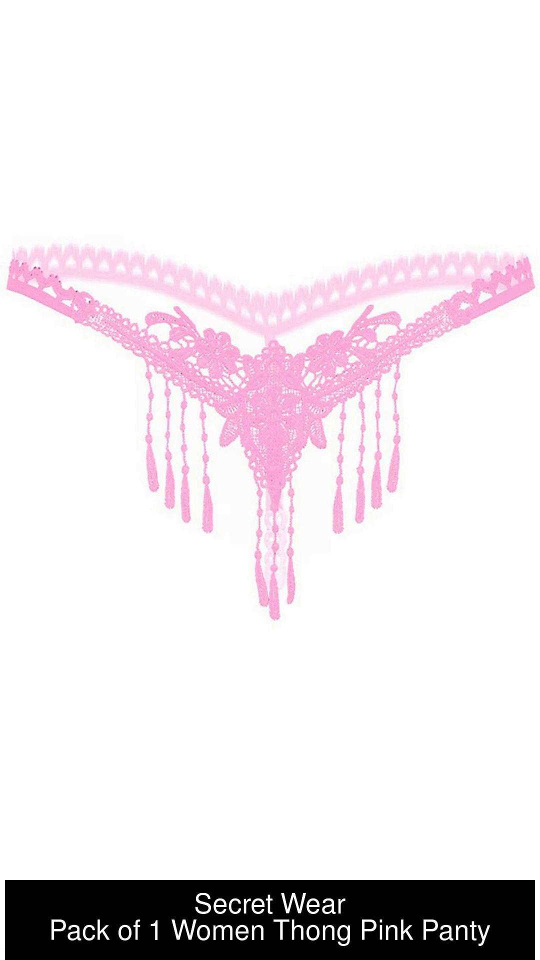 Secret Wear Women Thong Pink Panty - Buy Secret Wear Women Thong Pink Panty  Online at Best Prices in India